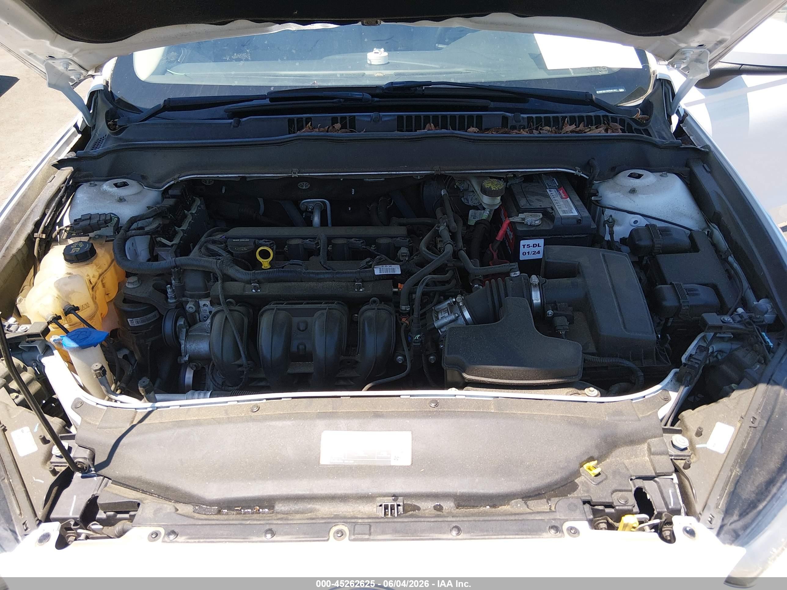 2013 Ford Fusion S White vin: 3FA6P0G78DR367801