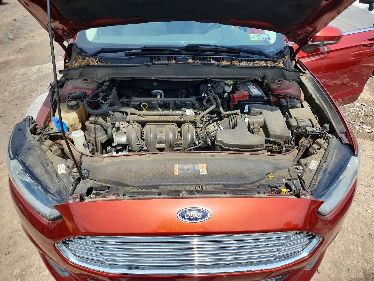 2014 Ford Fusion S Burgundy vin: 3FA6P0G78ER310984