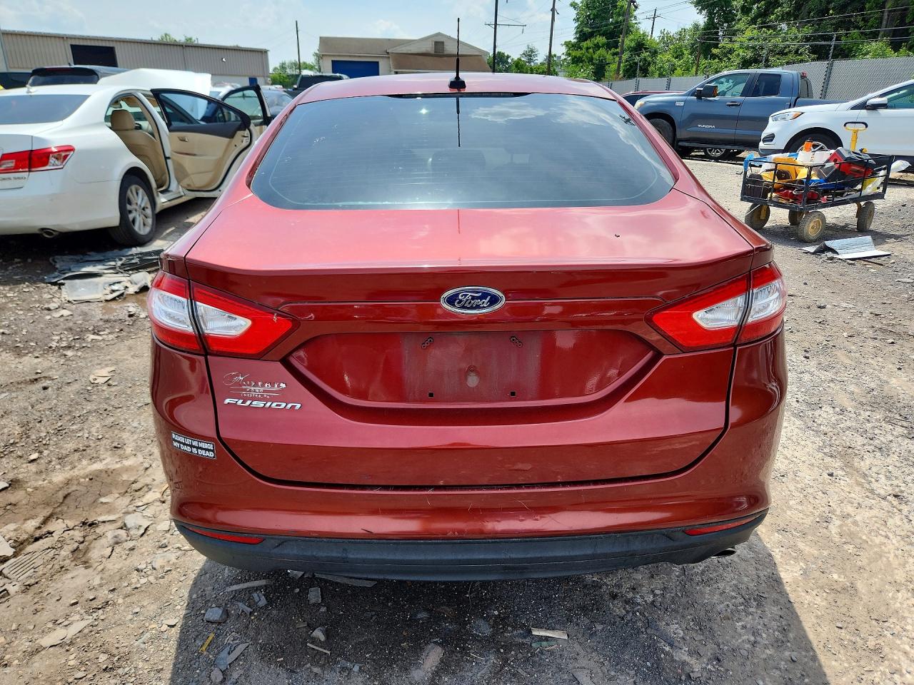 2014 Ford Fusion S Burgundy vin: 3FA6P0G78ER310984