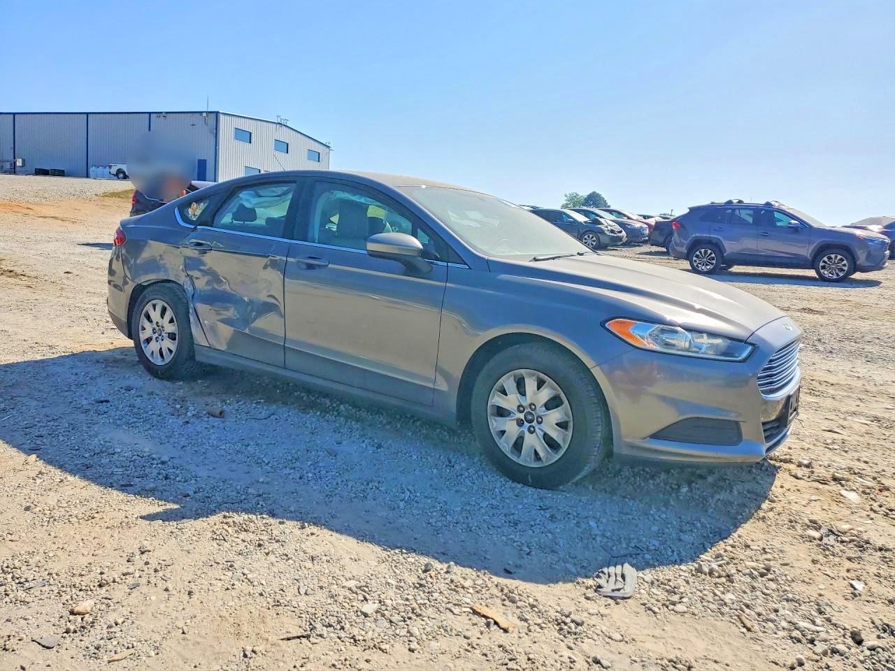 2014 Ford Fusion S Gray vin: 3FA6P0G78ER330541