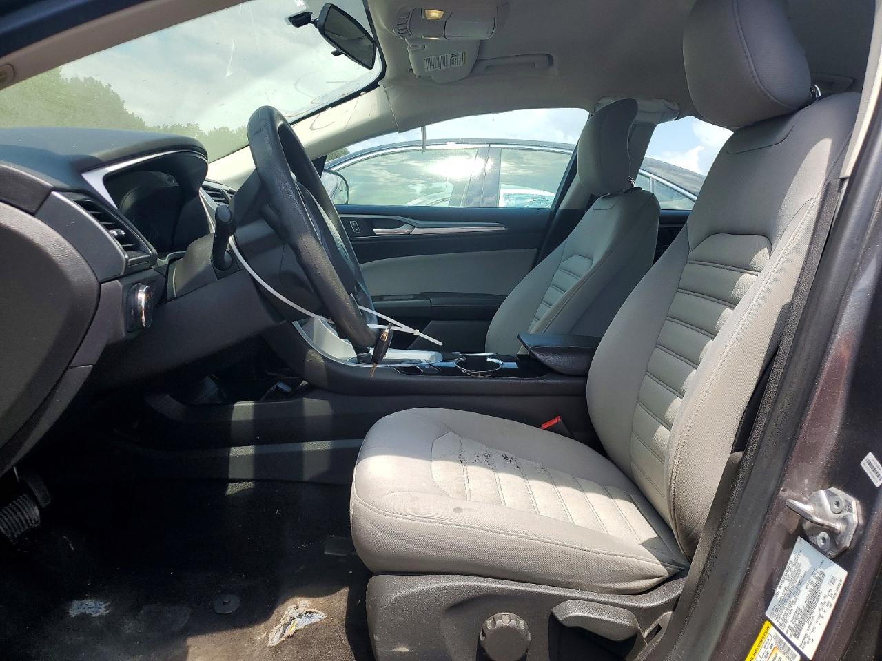 2014 Ford Fusion S Gray vin: 3FA6P0G78ER330541