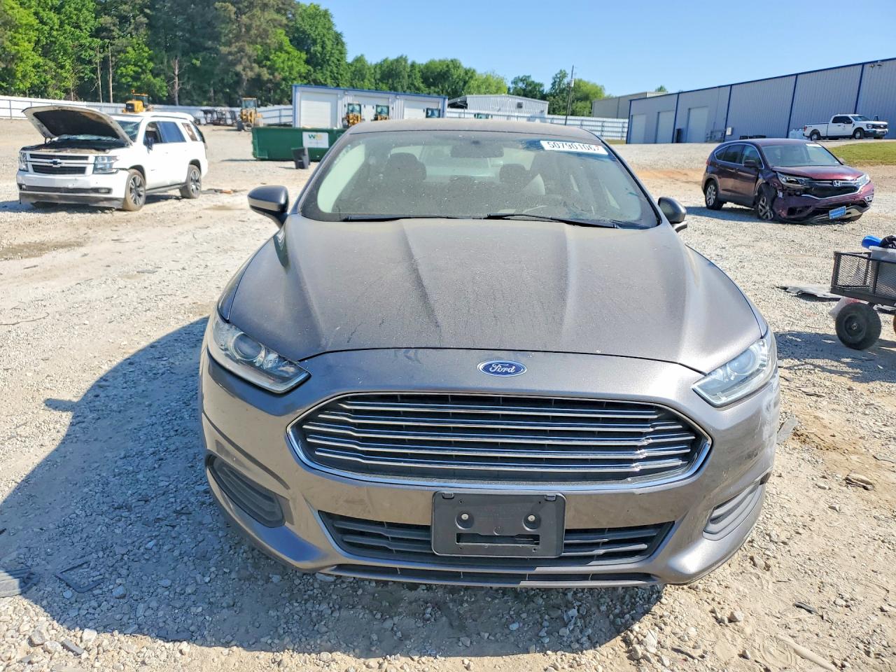 2014 Ford Fusion S Gray vin: 3FA6P0G78ER330541