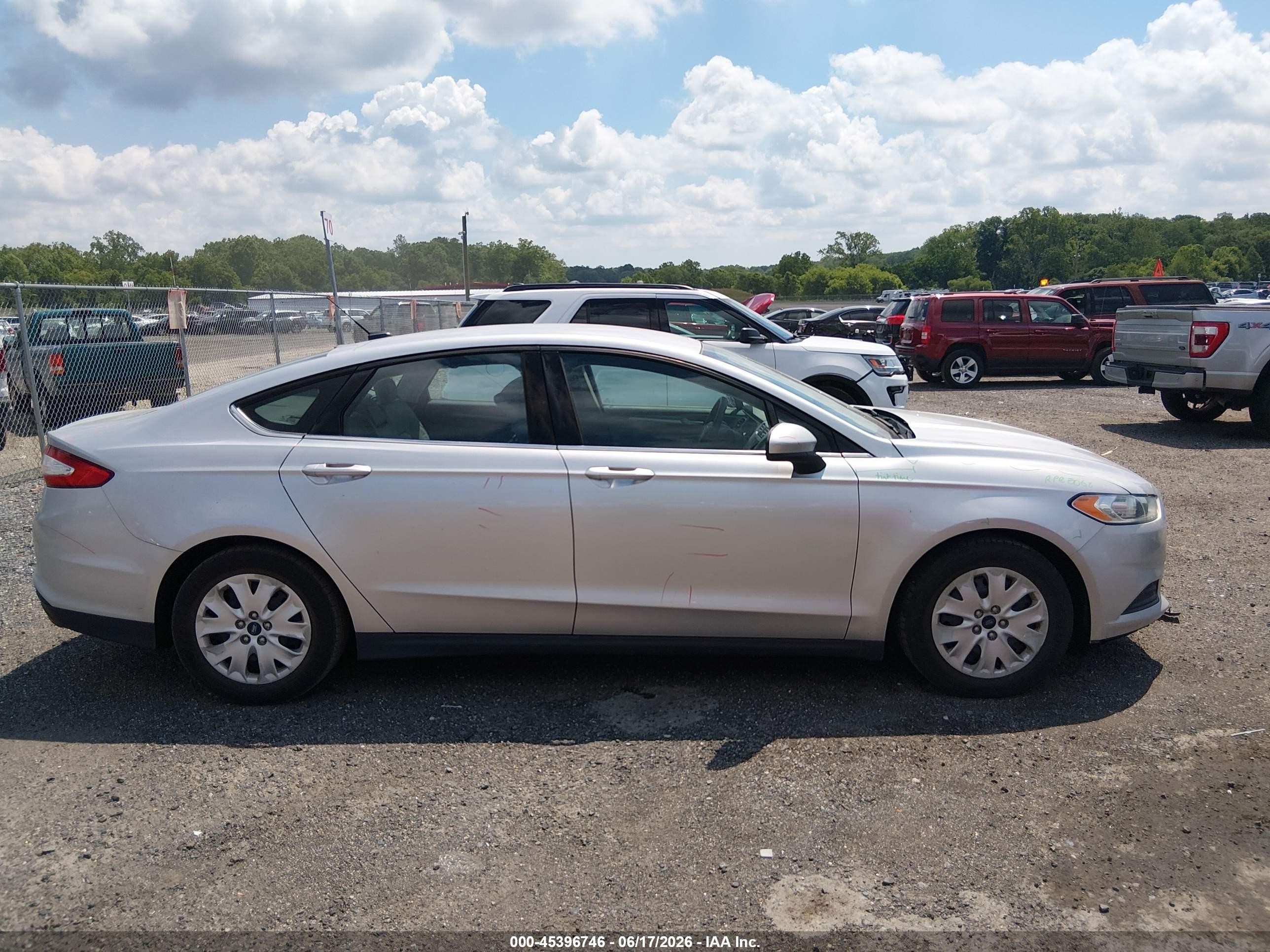 2014 Ford Fusion S Silver vin: 3FA6P0G78ER371980