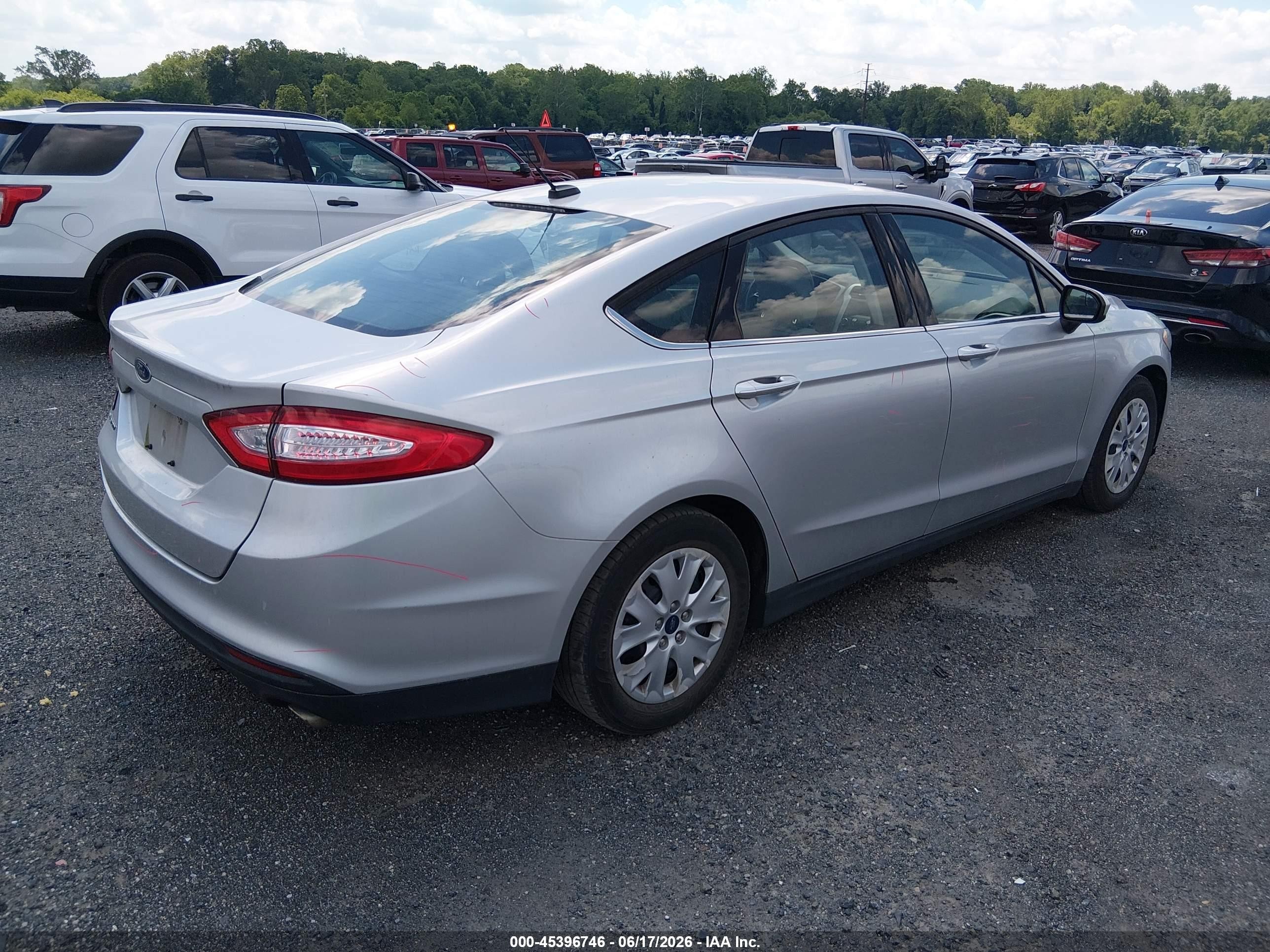2014 Ford Fusion S Silver vin: 3FA6P0G78ER371980