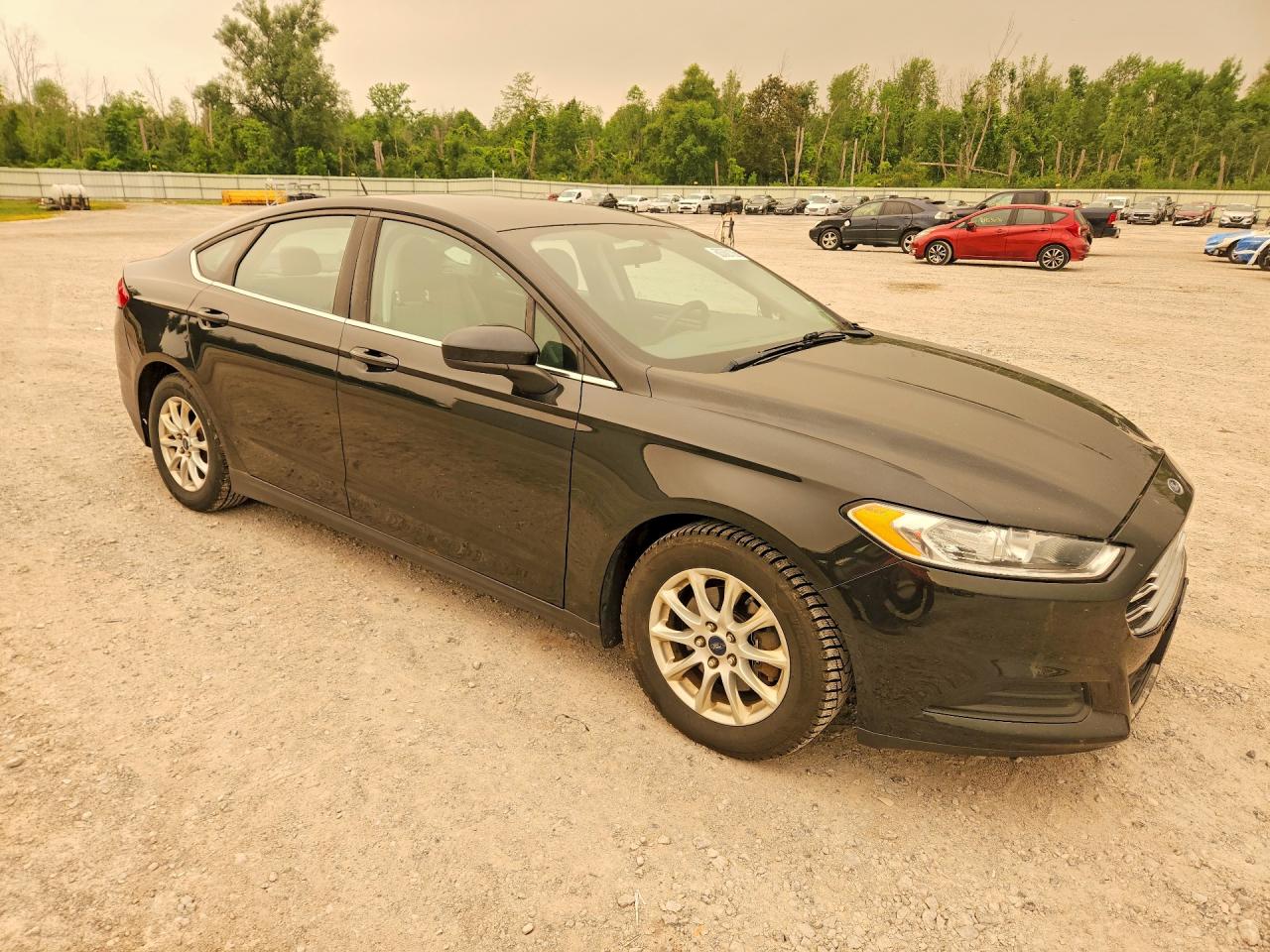 2015 Ford Fusion S Black vin: 3FA6P0G78FR202236