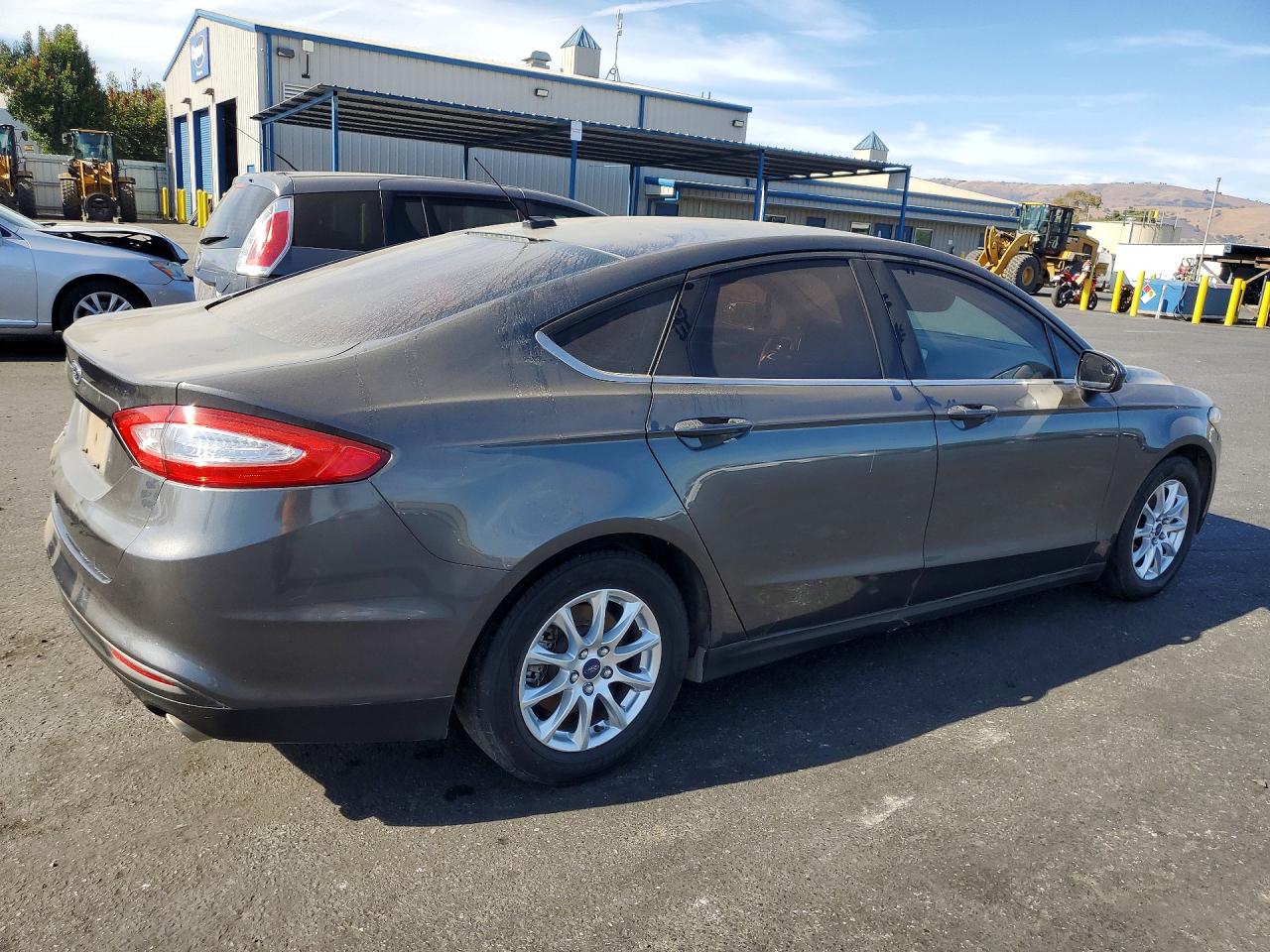 2015 Ford Fusion S Charcoal vin: 3FA6P0G78FR234703