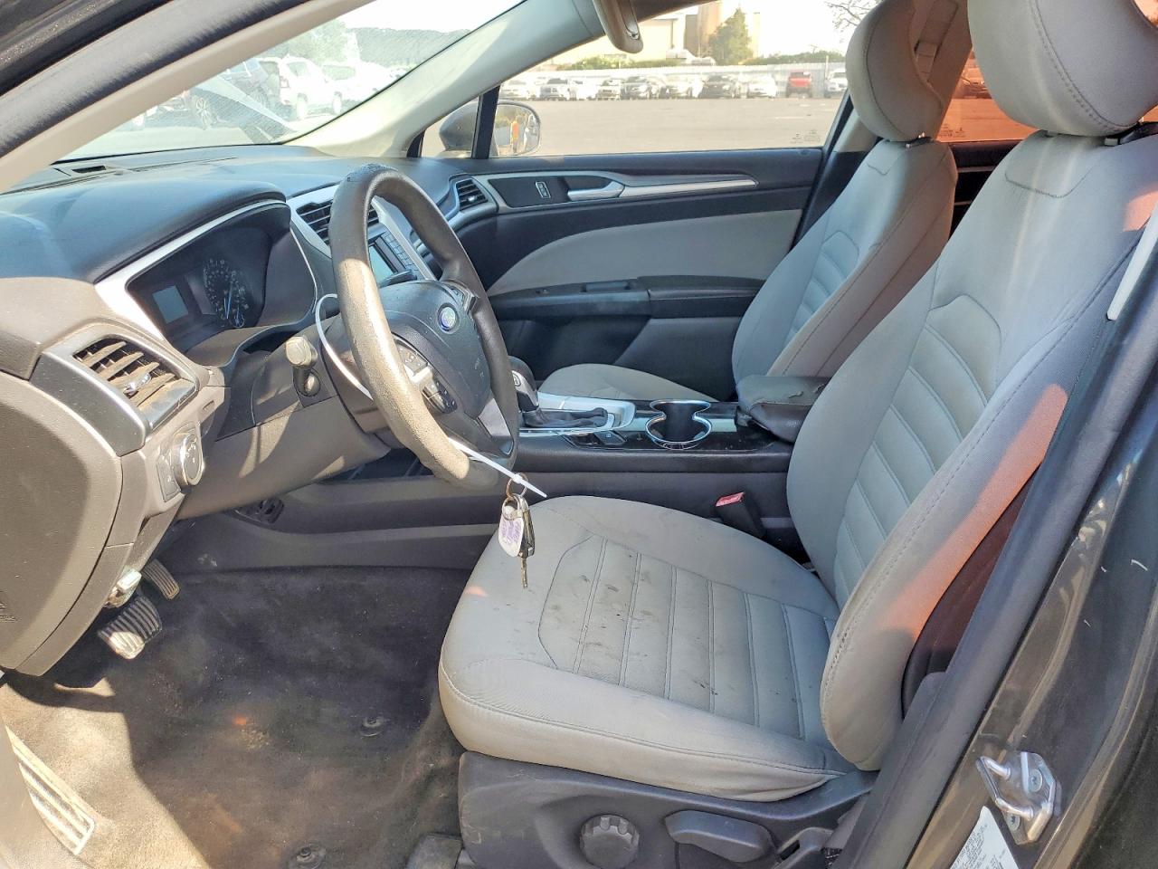 2015 Ford Fusion S Charcoal vin: 3FA6P0G78FR234703