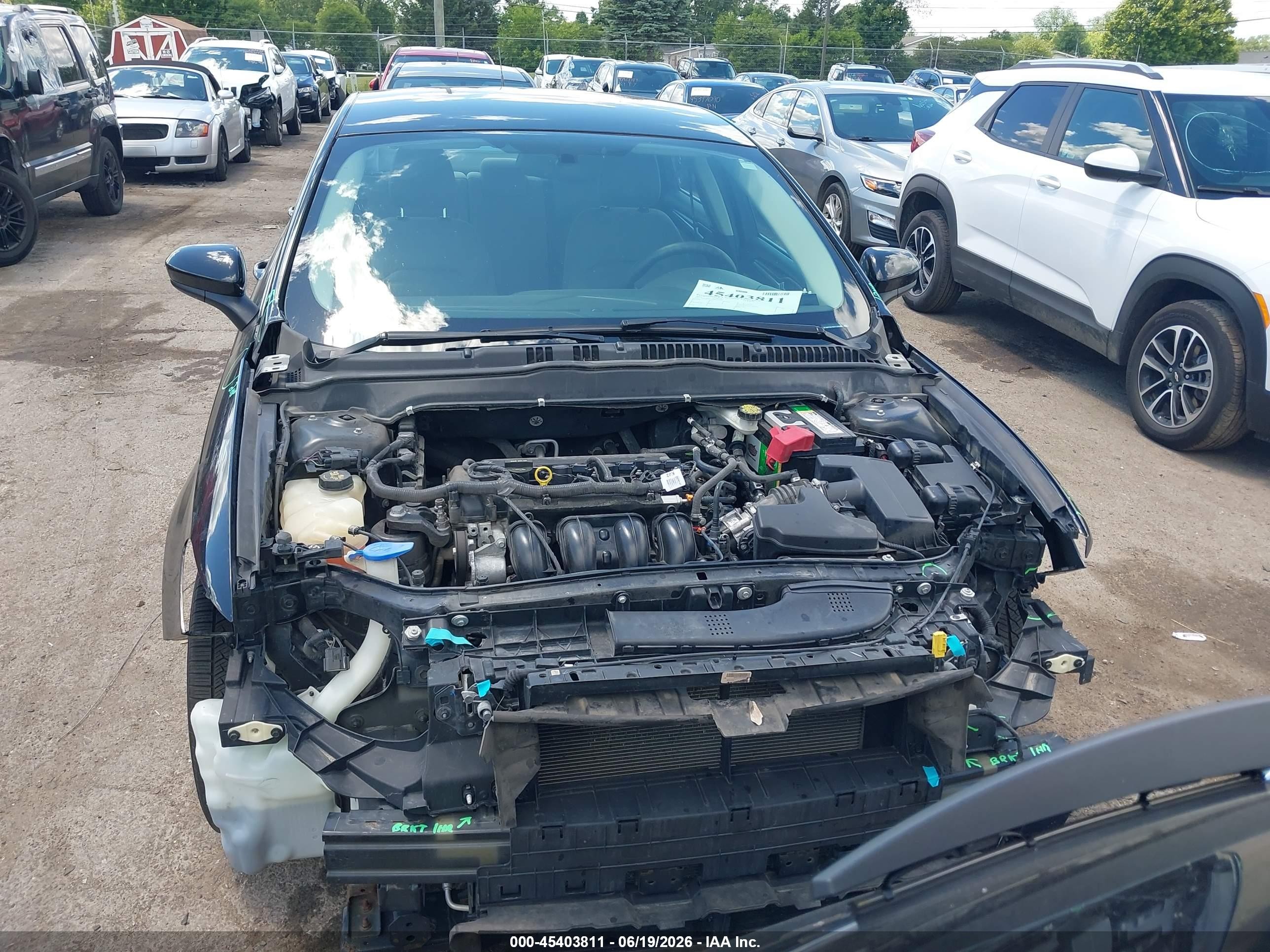 2013 Ford Fusion S Black vin: 3FA6P0G79DR183046