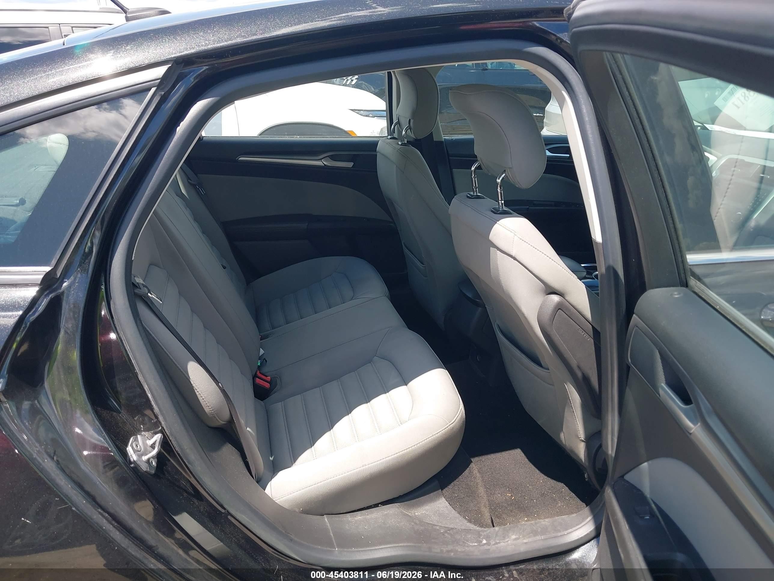 2013 Ford Fusion S Black vin: 3FA6P0G79DR183046