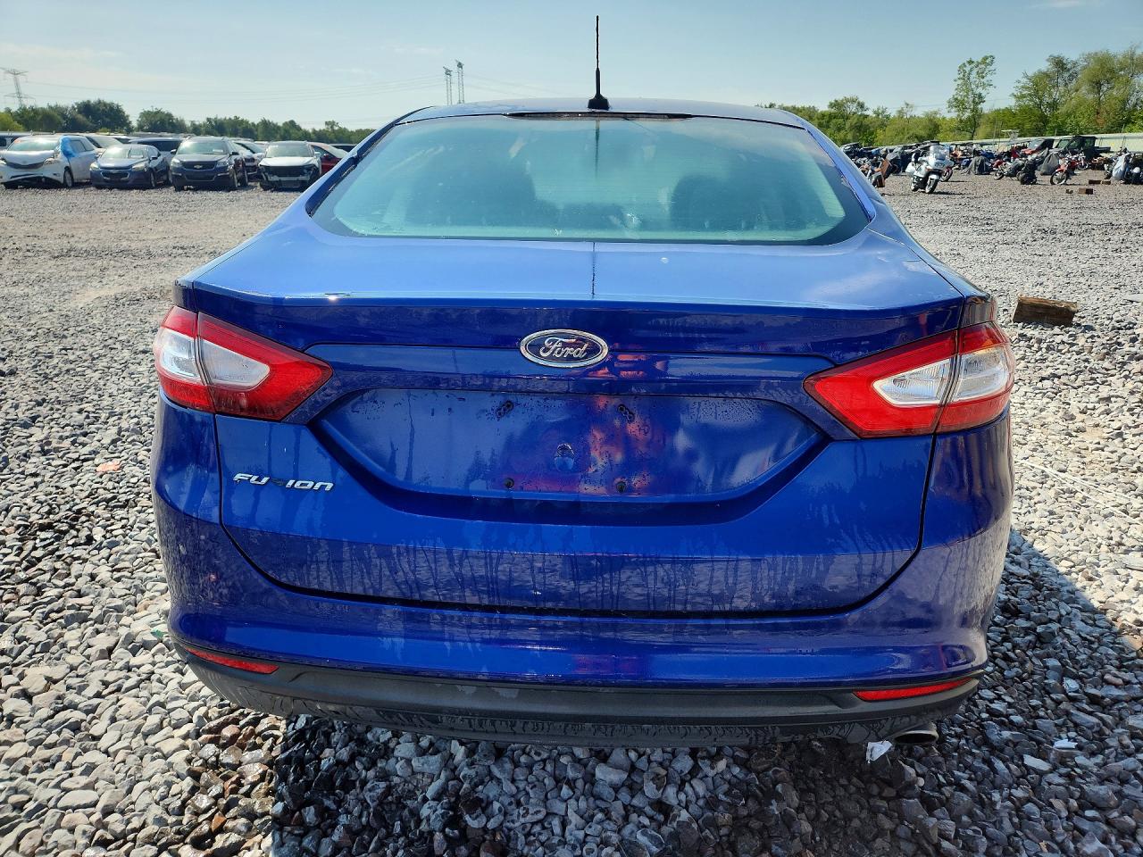 2013 Ford Fusion S Blue vin: 3FA6P0G79DR190126