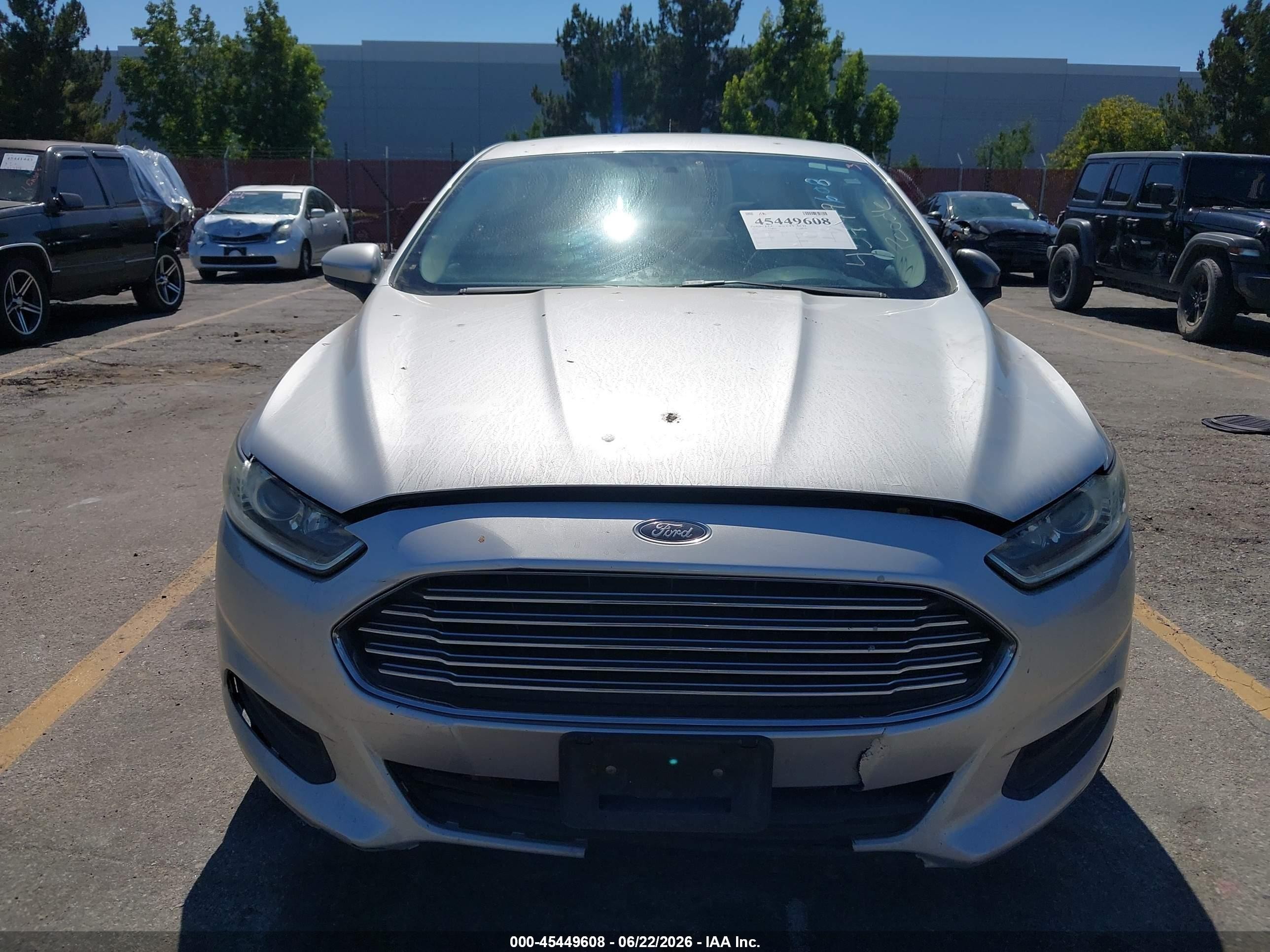 2013 Ford Fusion S Gray vin: 3FA6P0G79DR237820