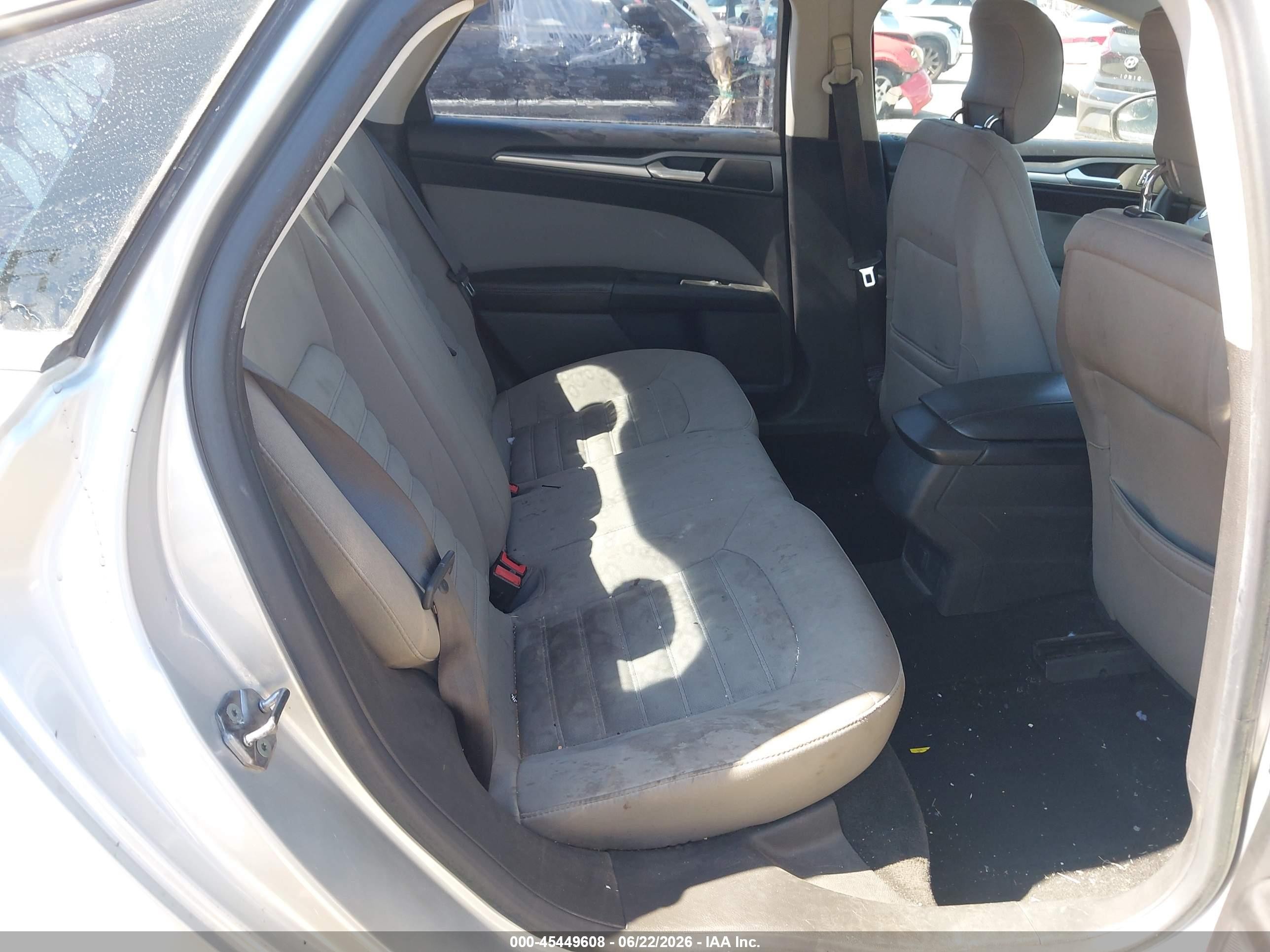 2013 Ford Fusion S Gray vin: 3FA6P0G79DR237820