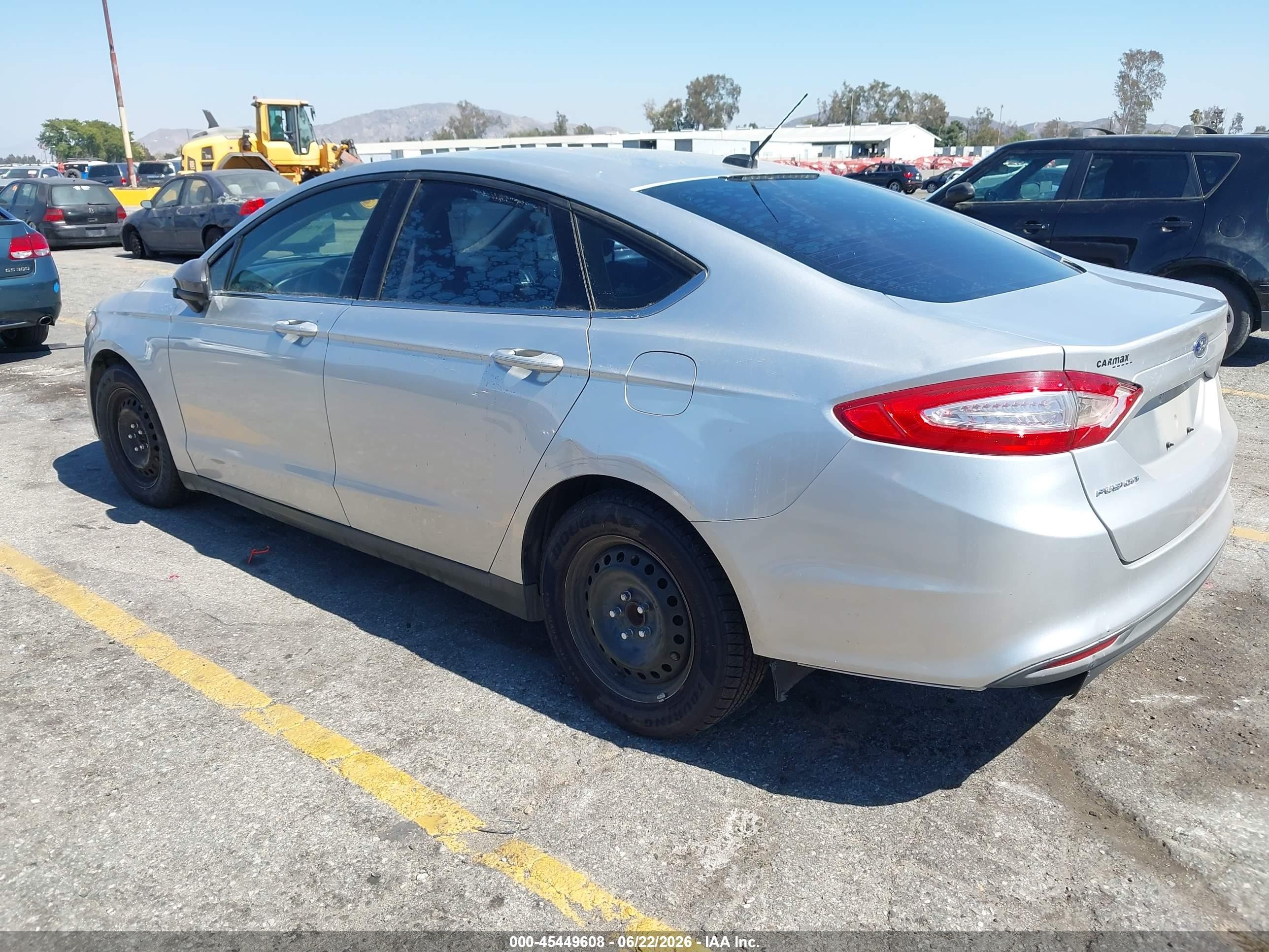 2013 Ford Fusion S Gray vin: 3FA6P0G79DR237820