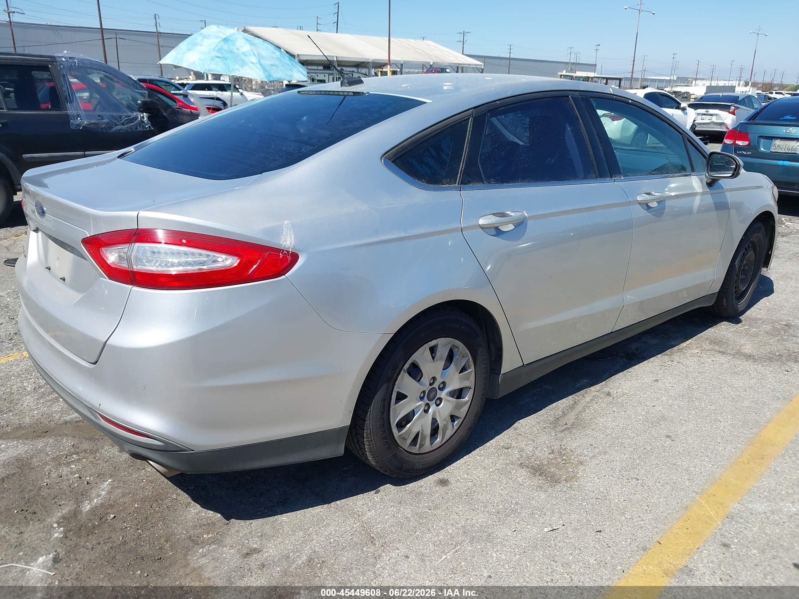 2013 Ford Fusion S Gray vin: 3FA6P0G79DR237820
