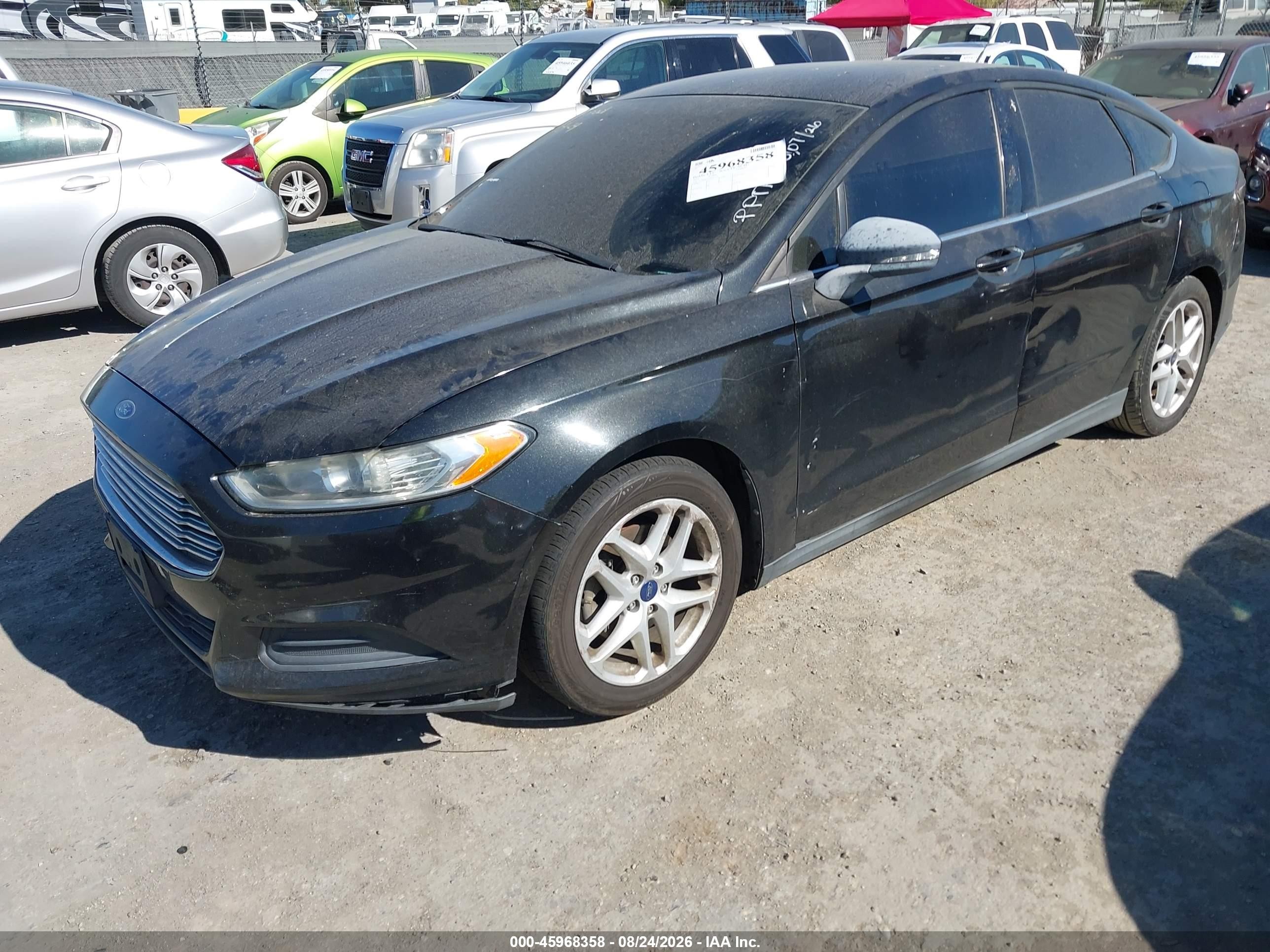 2013 Ford Fusion S Черный vin: 3FA6P0G79DR263740