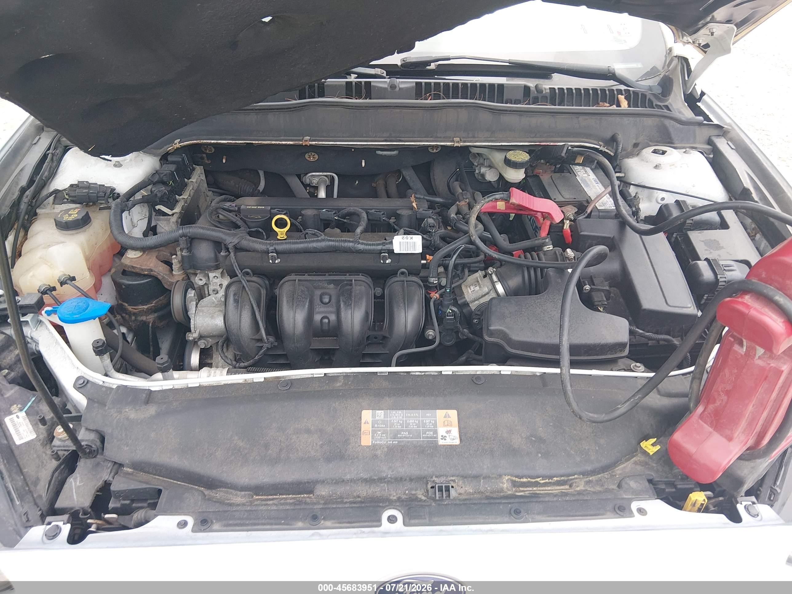 2013 Ford Fusion S Белый vin: 3FA6P0G79DR280005