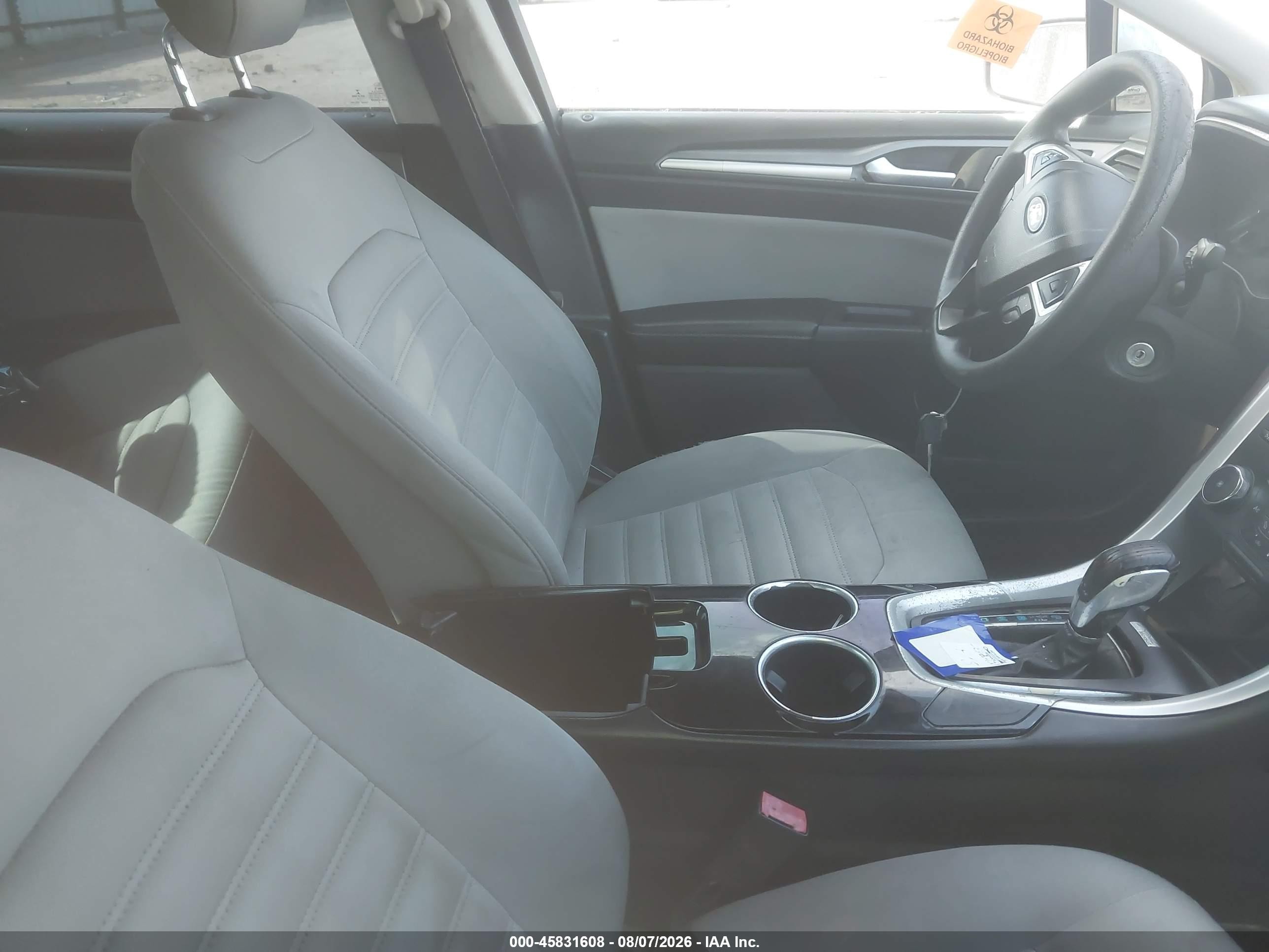 2013 Ford Fusion S Silver vin: 3FA6P0G79DR311785