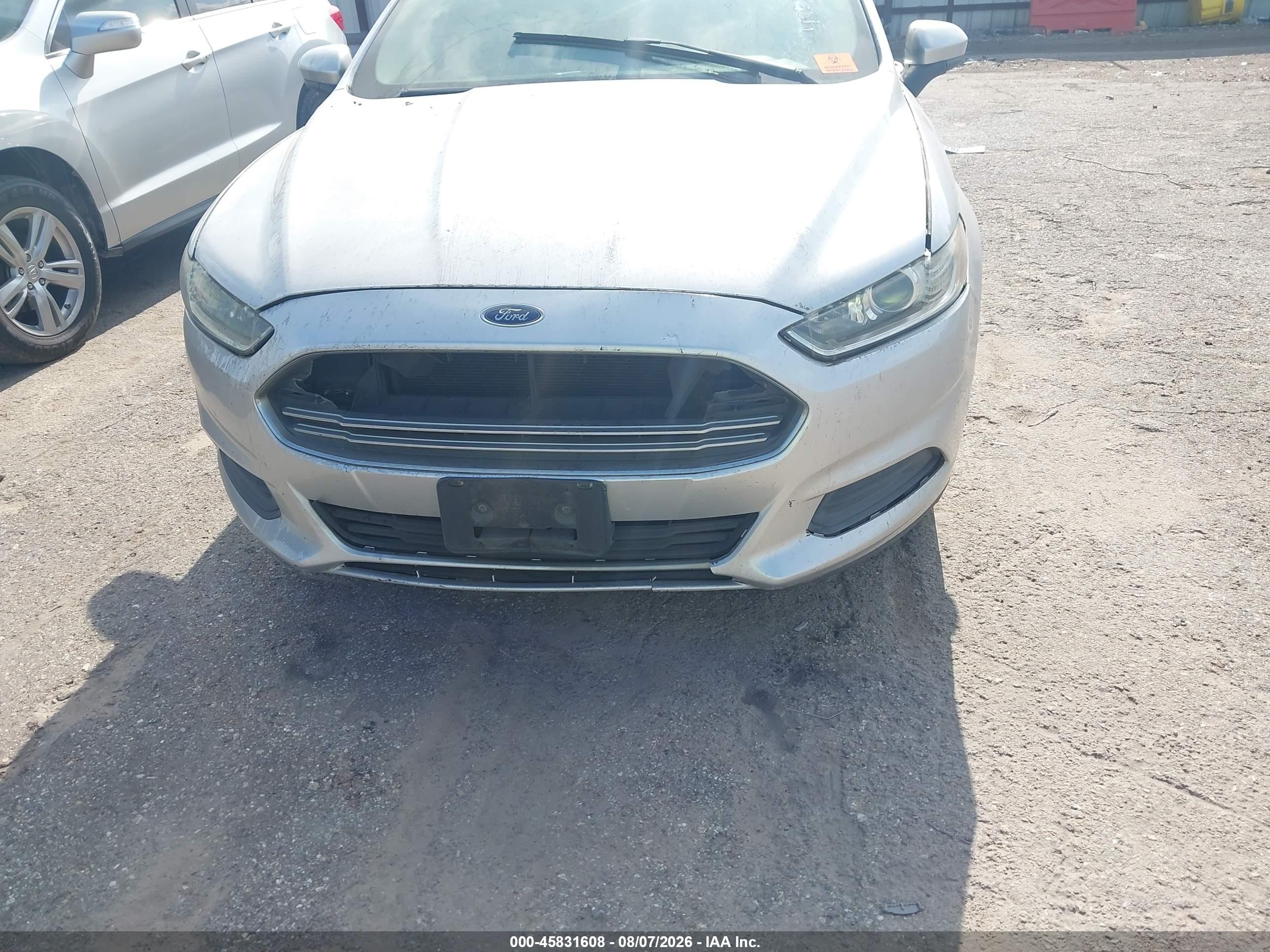 2013 Ford Fusion S Silver vin: 3FA6P0G79DR311785