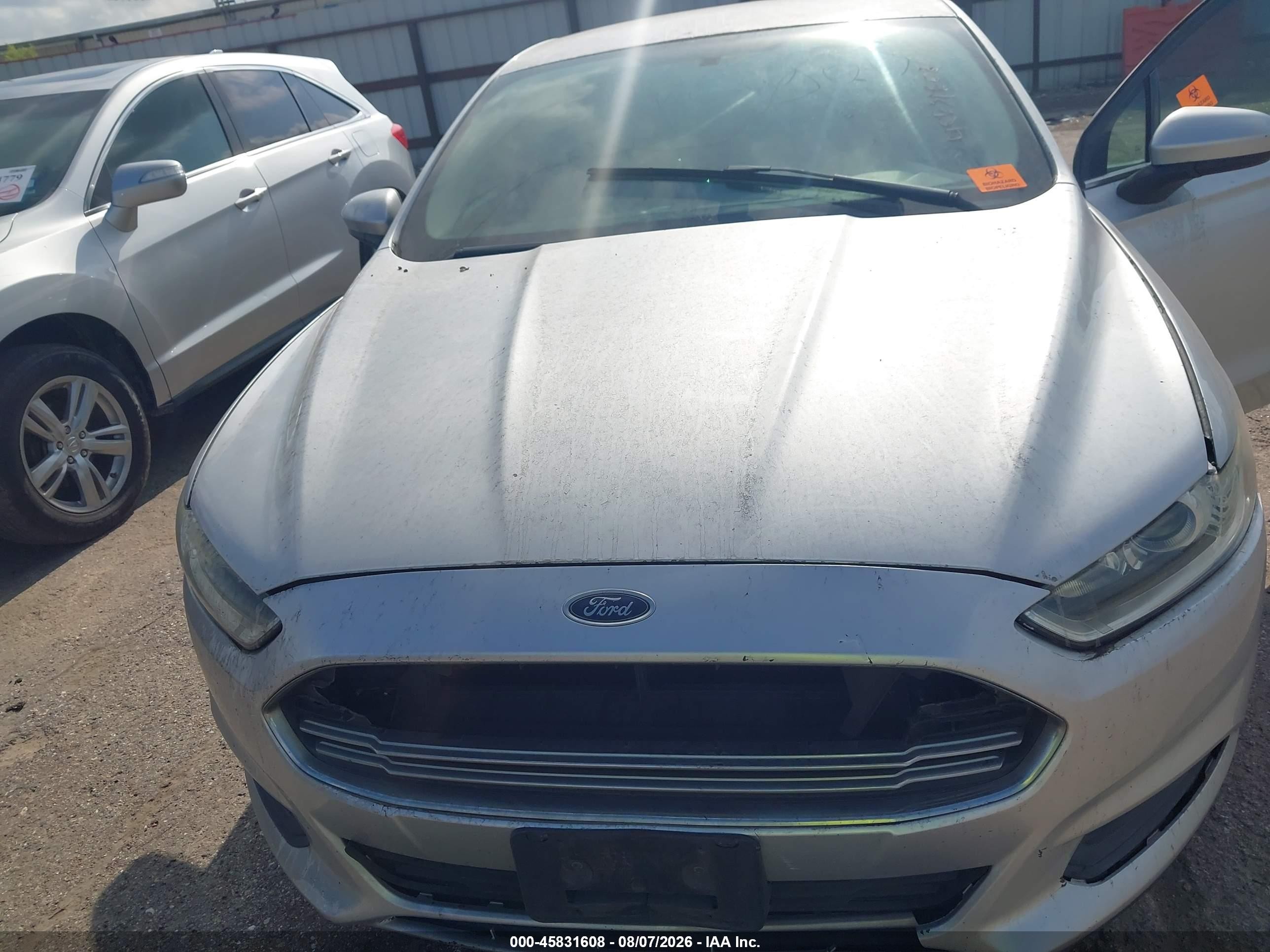 2013 Ford Fusion S Silver vin: 3FA6P0G79DR311785