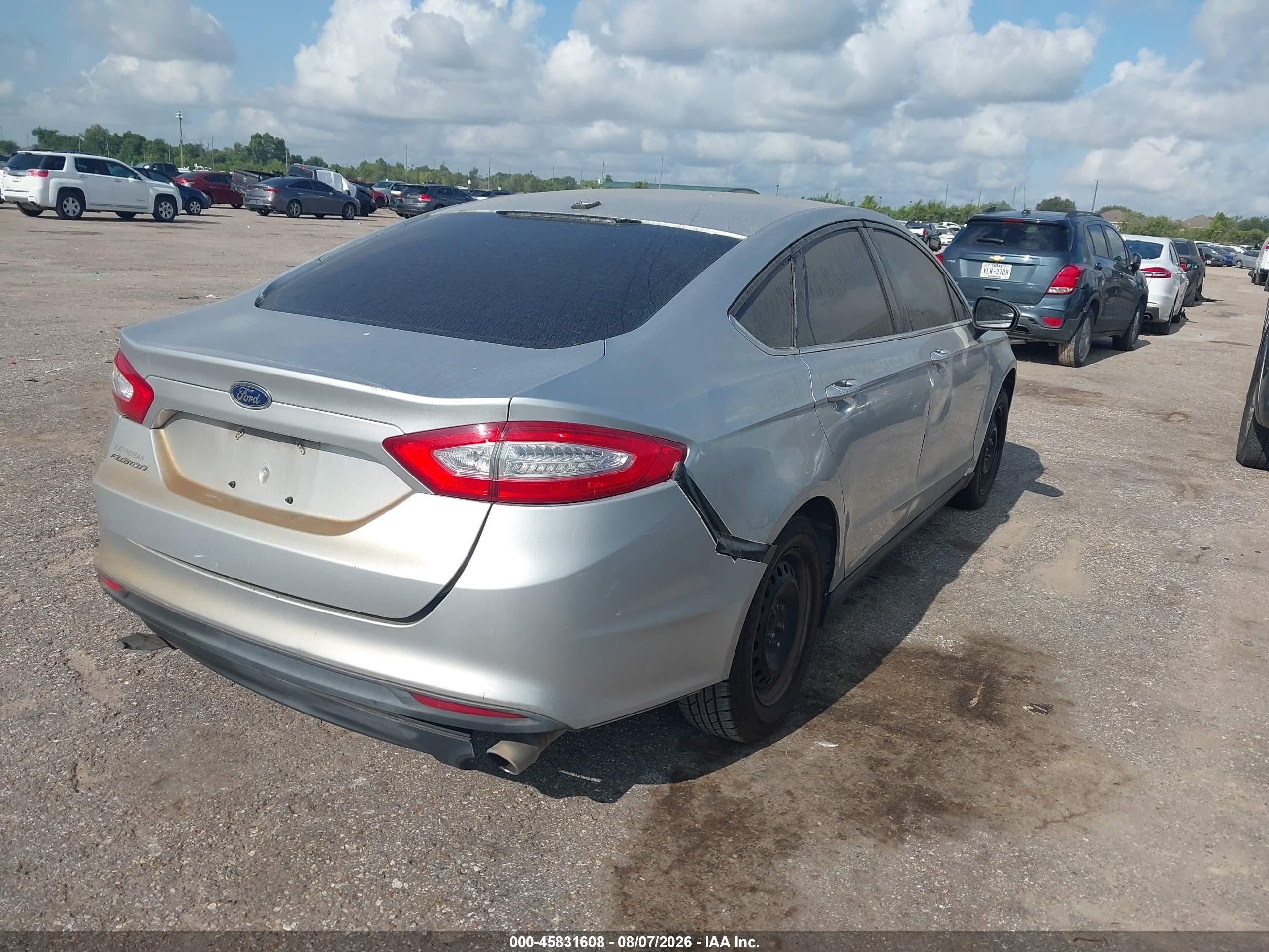 2013 Ford Fusion S Silver vin: 3FA6P0G79DR311785