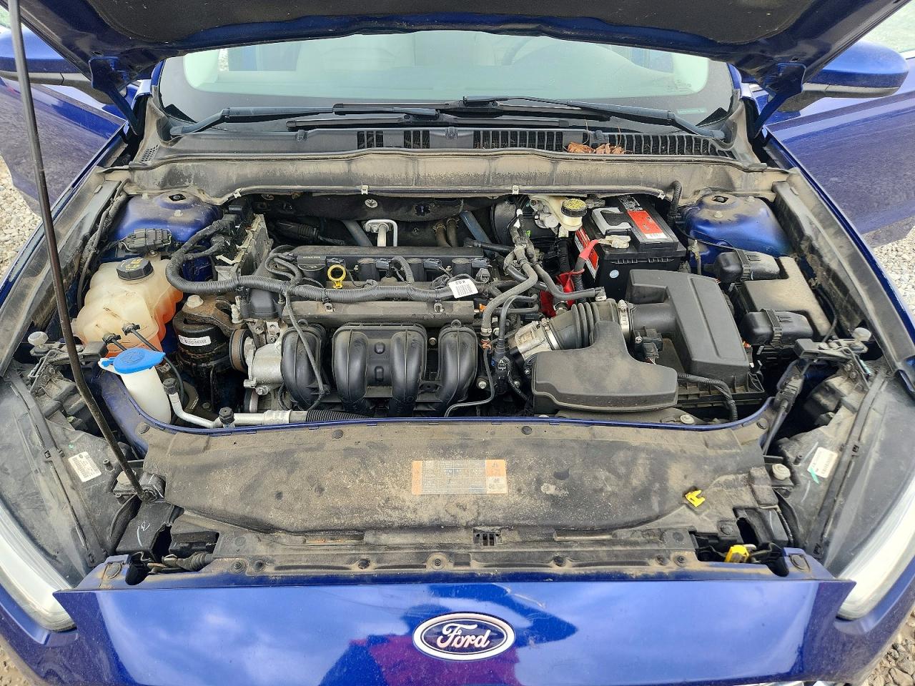 2013 Ford Fusion S Blue vin: 3FA6P0G79DR340381