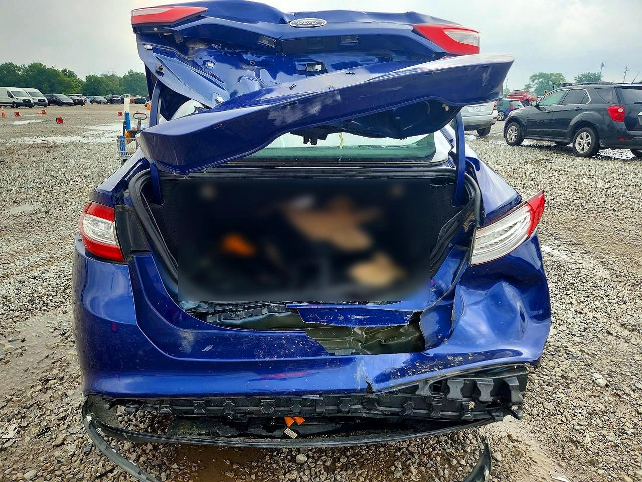 2013 Ford Fusion S Blue vin: 3FA6P0G79DR340381