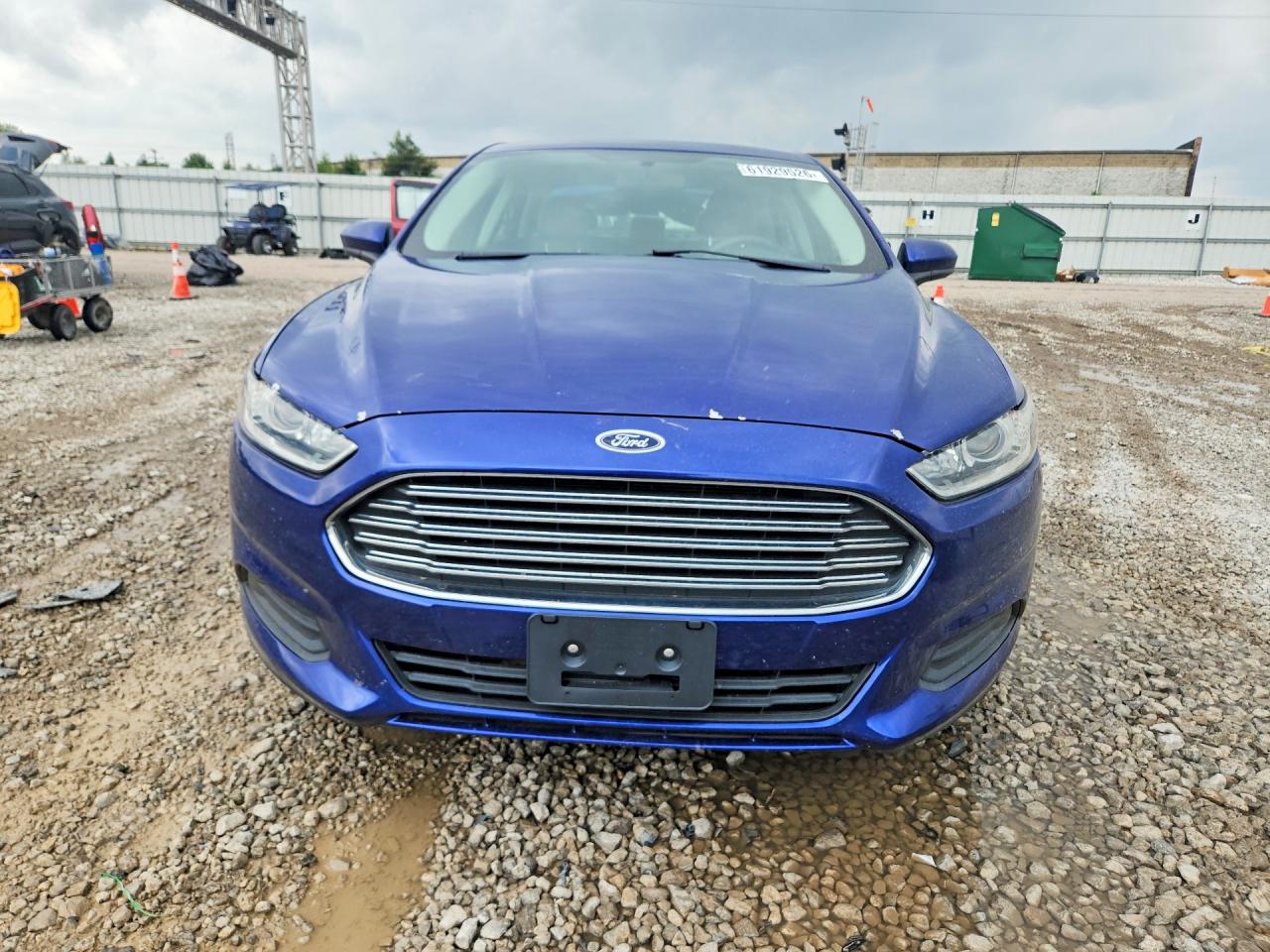 2013 Ford Fusion S Blue vin: 3FA6P0G79DR340381