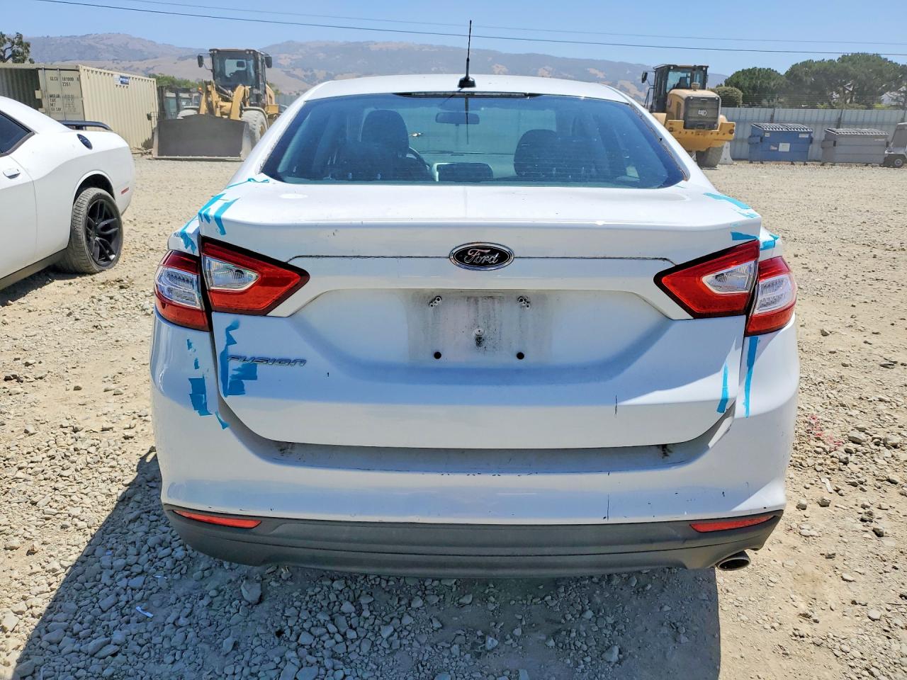 2013 Ford Fusion S White vin: 3FA6P0G79DR379794