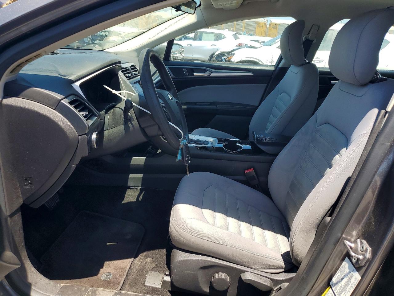 2014 Ford Fusion S Gray vin: 3FA6P0G79ER337305