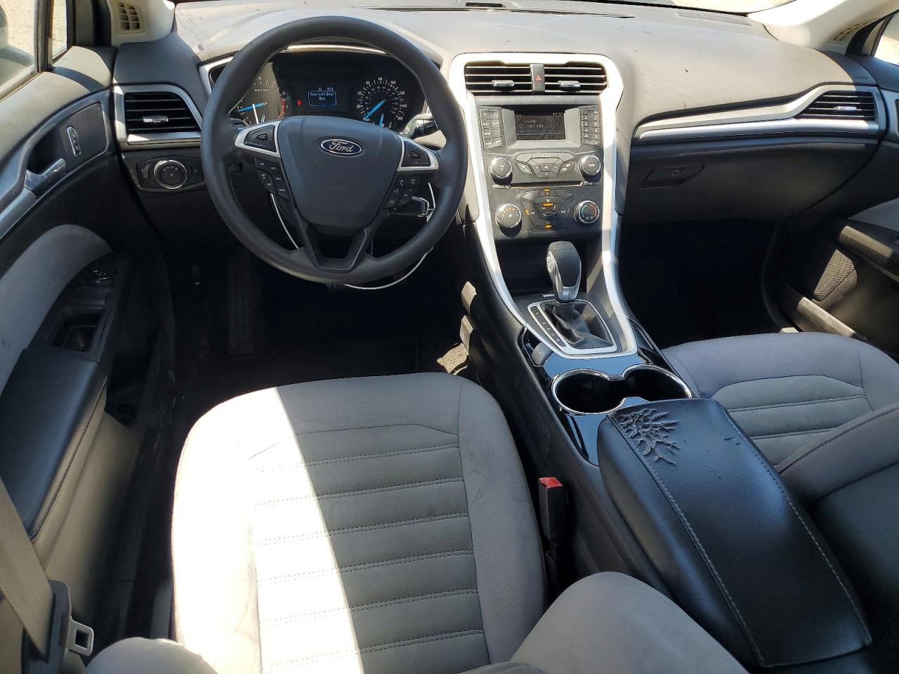 2014 Ford Fusion S Gray vin: 3FA6P0G79ER337305