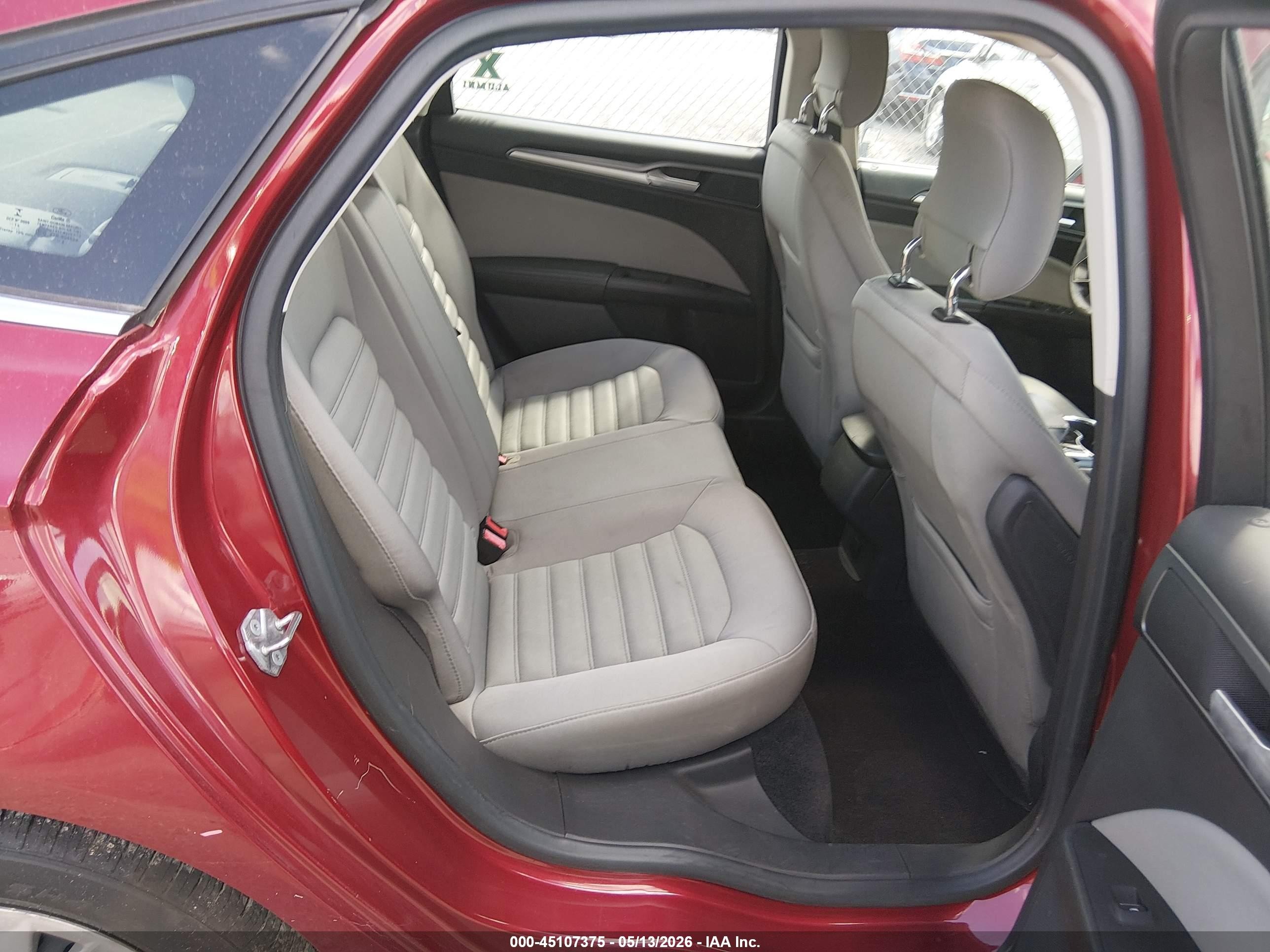 2014 Ford Fusion S Maroon vin: 3FA6P0G79ER364455