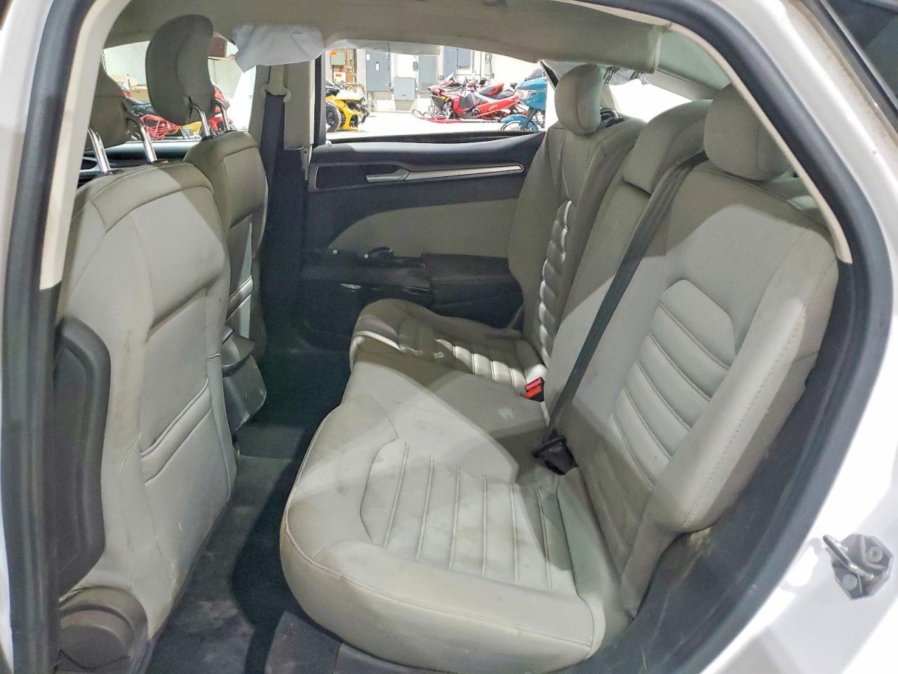 2015 Ford Fusion S White vin: 3FA6P0G79FR134500