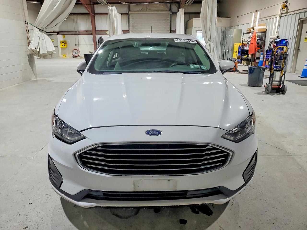 2015 Ford Fusion S White vin: 3FA6P0G79FR134500