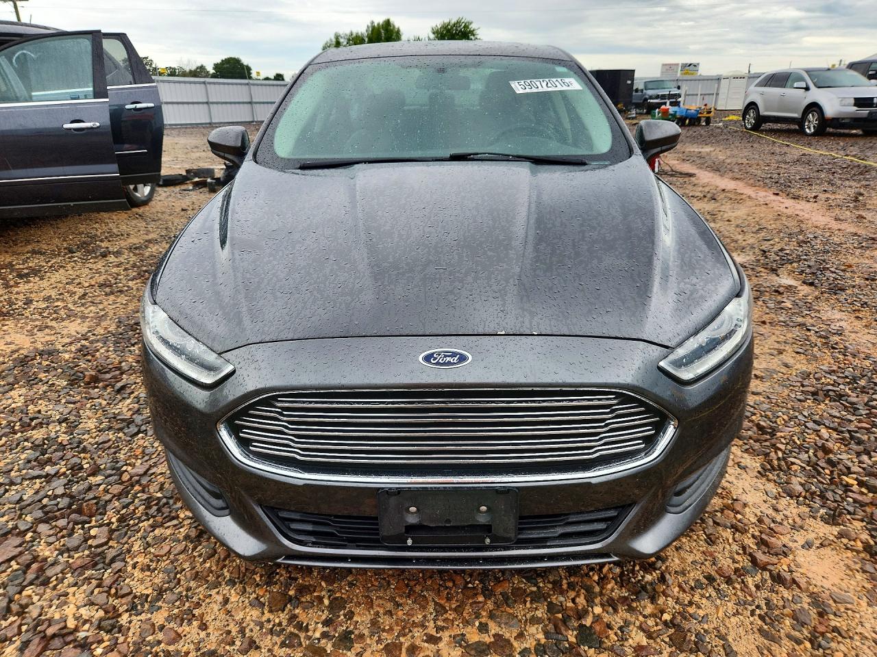 2015 Ford Fusion S Gray vin: 3FA6P0G79FR144041