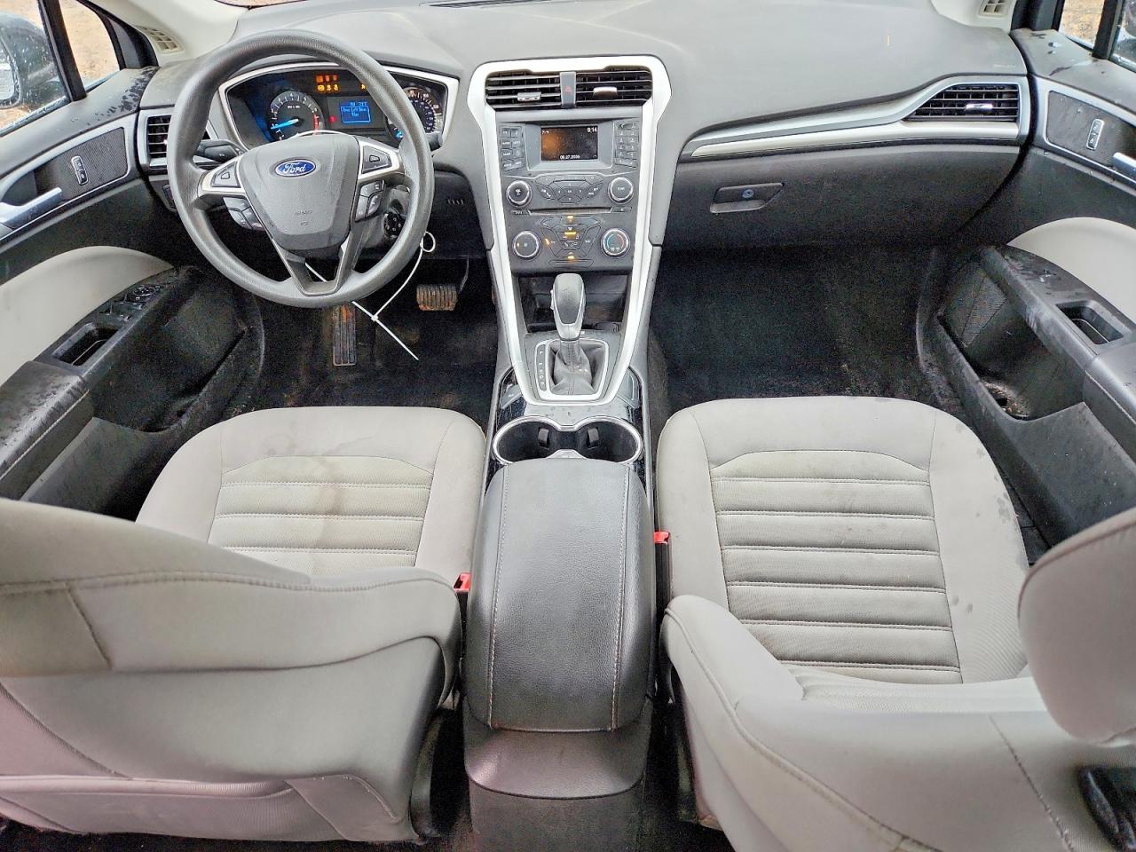 2015 Ford Fusion S Gray vin: 3FA6P0G79FR144041