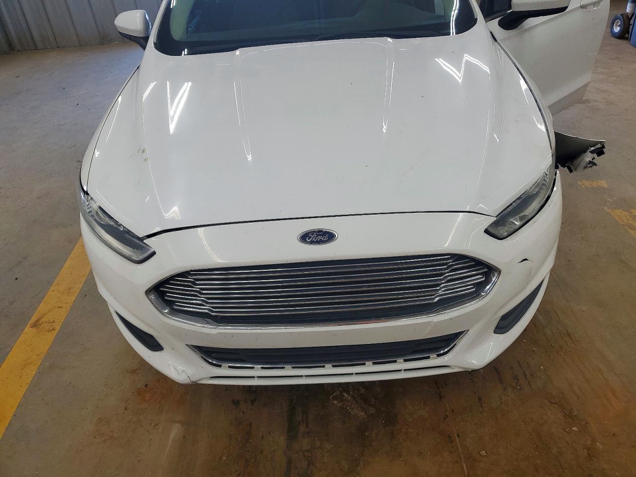 2015 Ford Fusion S White vin: 3FA6P0G79FR177105