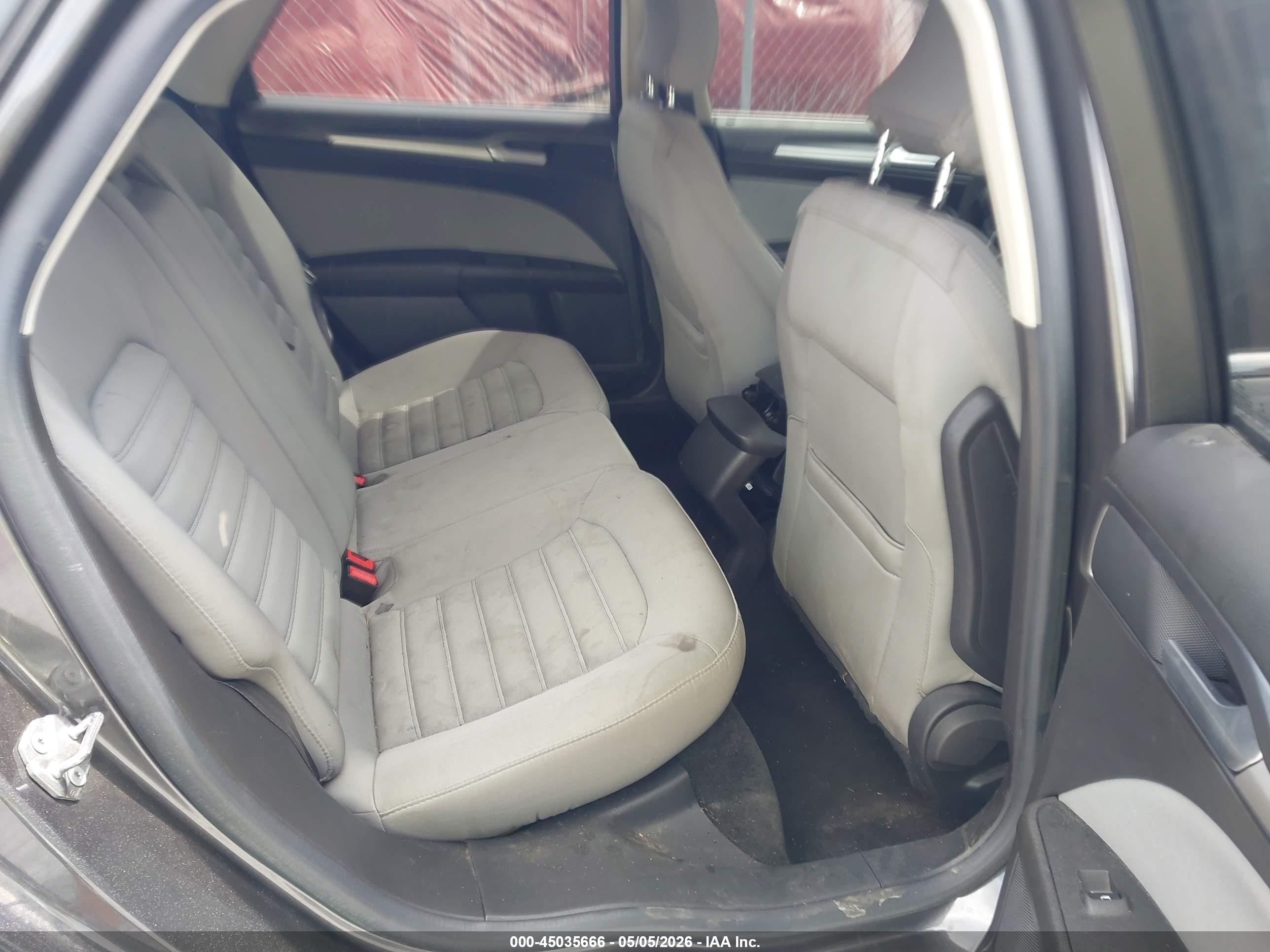 2015 Ford Fusion S Gray vin: 3FA6P0G79FR288964