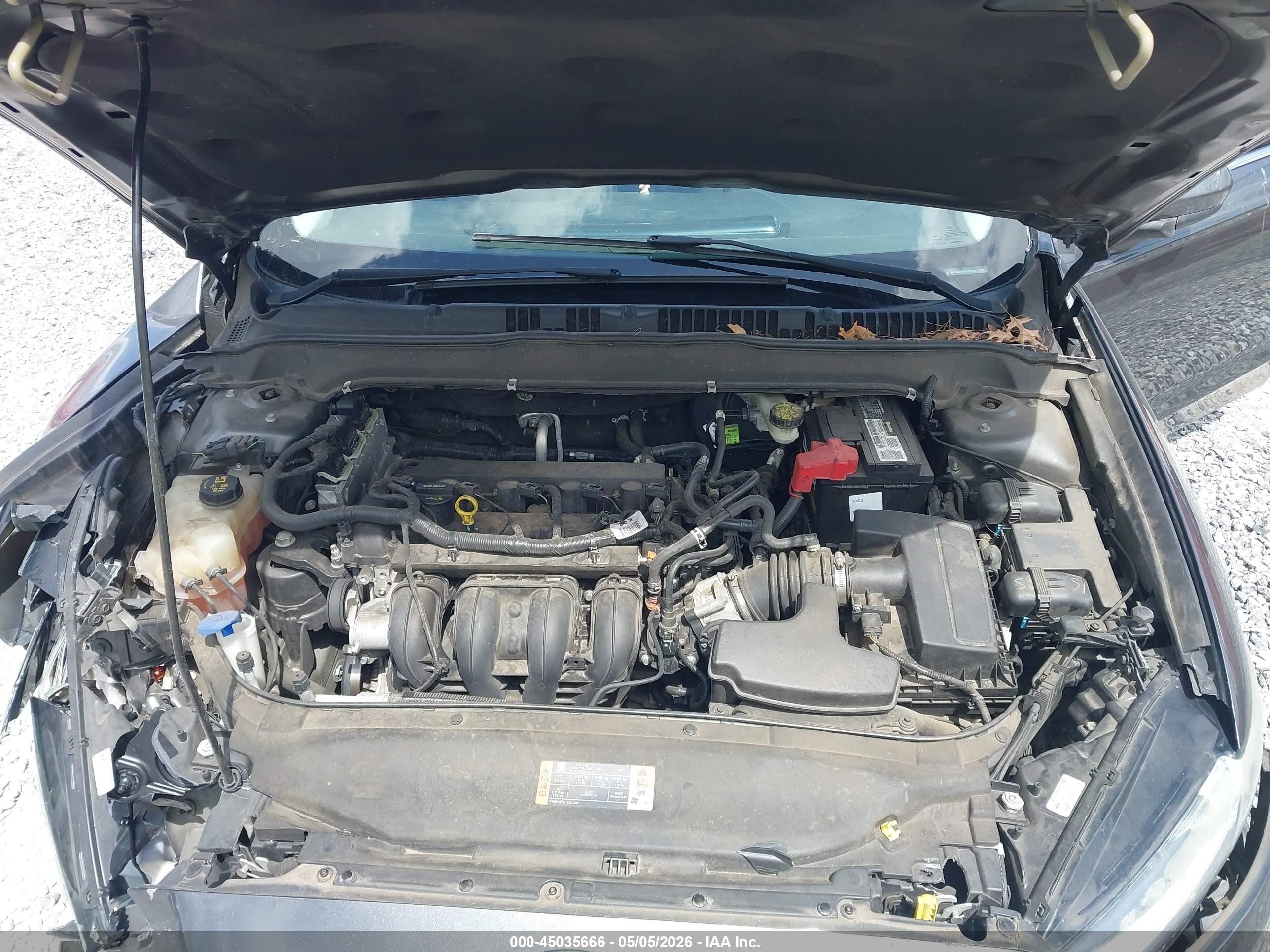 2015 Ford Fusion S Gray vin: 3FA6P0G79FR288964