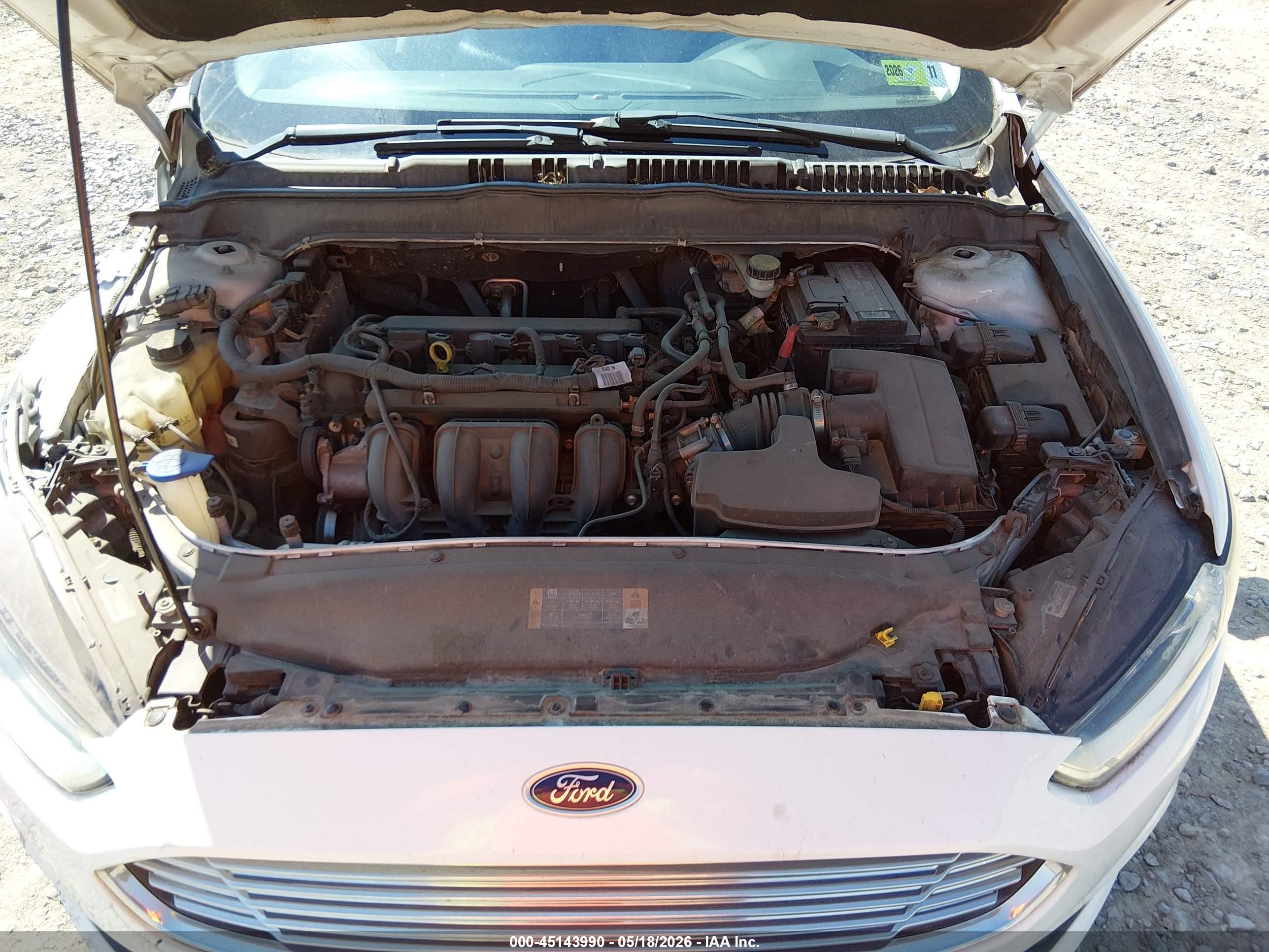 2013 Ford Fusion S Белый vin: 3FA6P0G7XDR329096