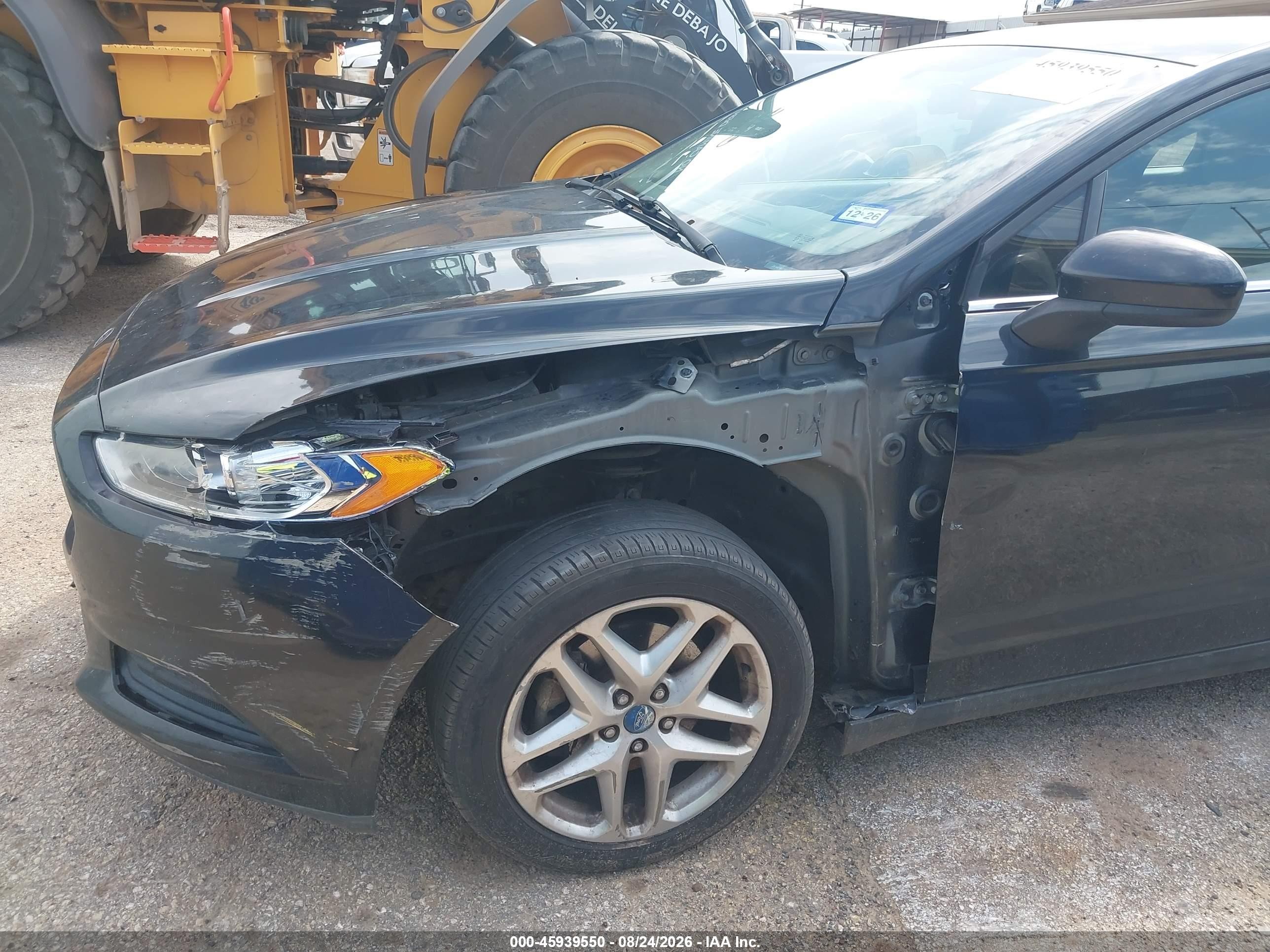 2013 Ford Fusion S Black vin: 3FA6P0G7XDR360493