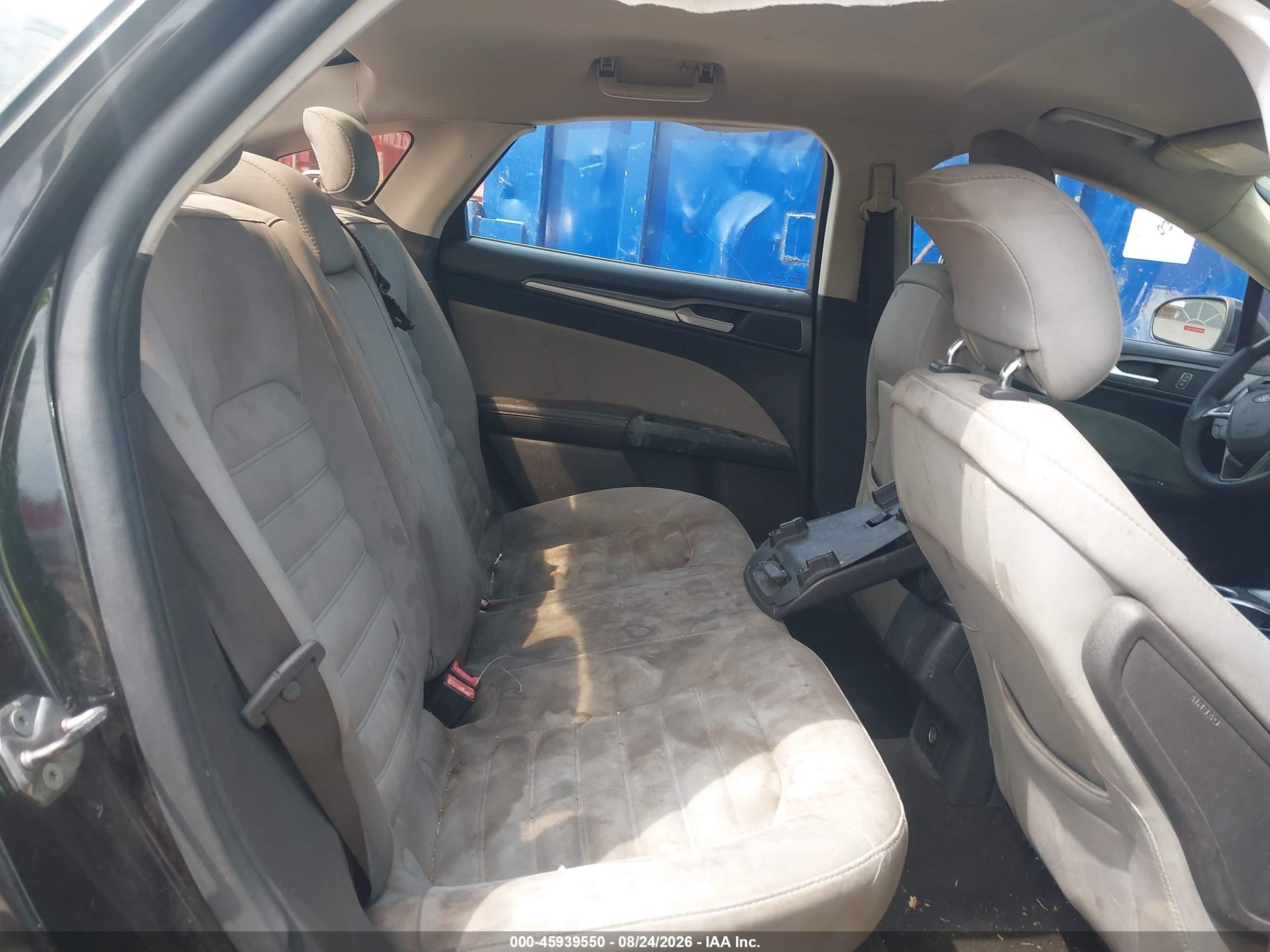 2013 Ford Fusion S Black vin: 3FA6P0G7XDR360493