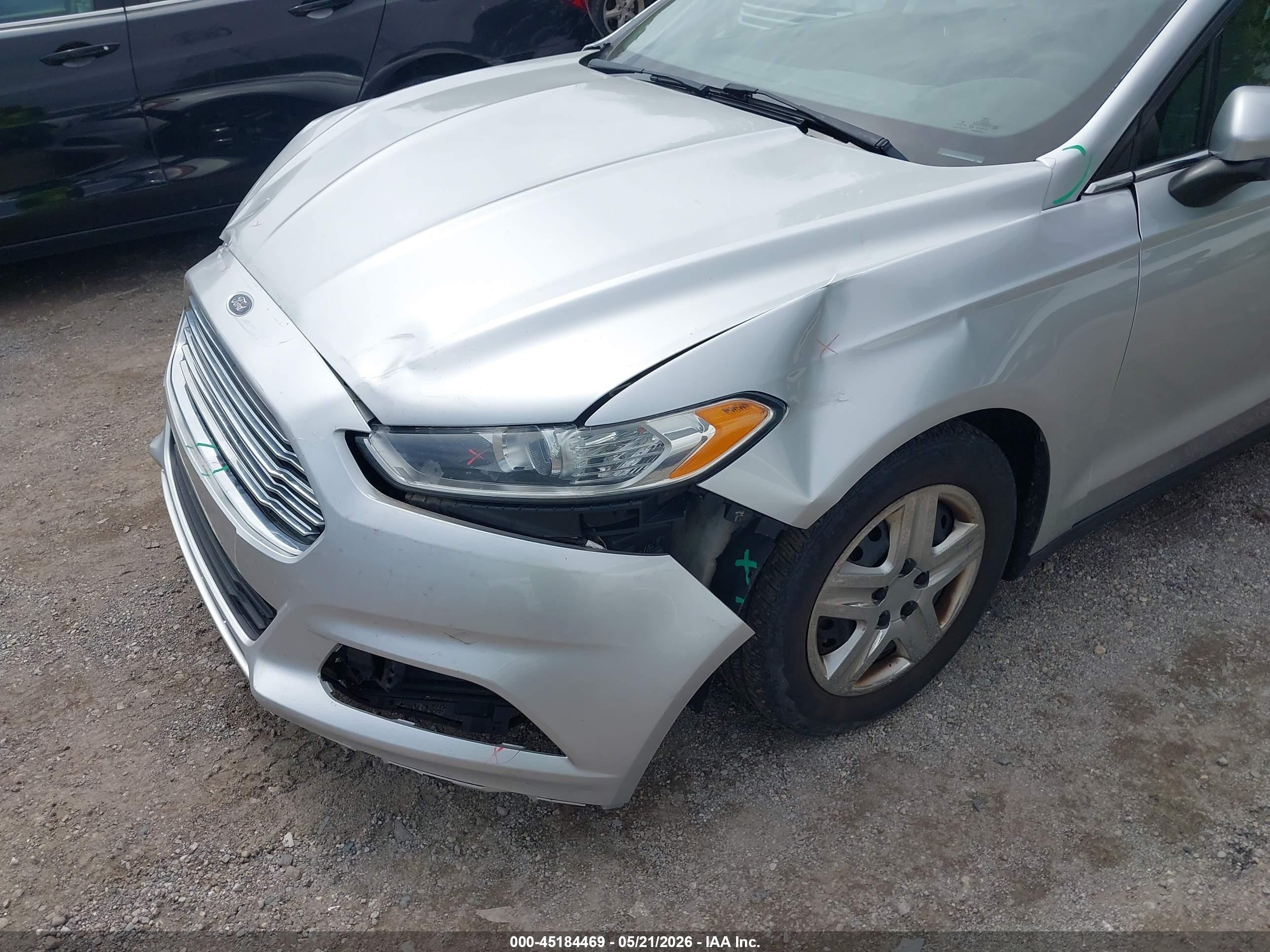 2014 Ford Fusion S Silver vin: 3FA6P0G7XER363315