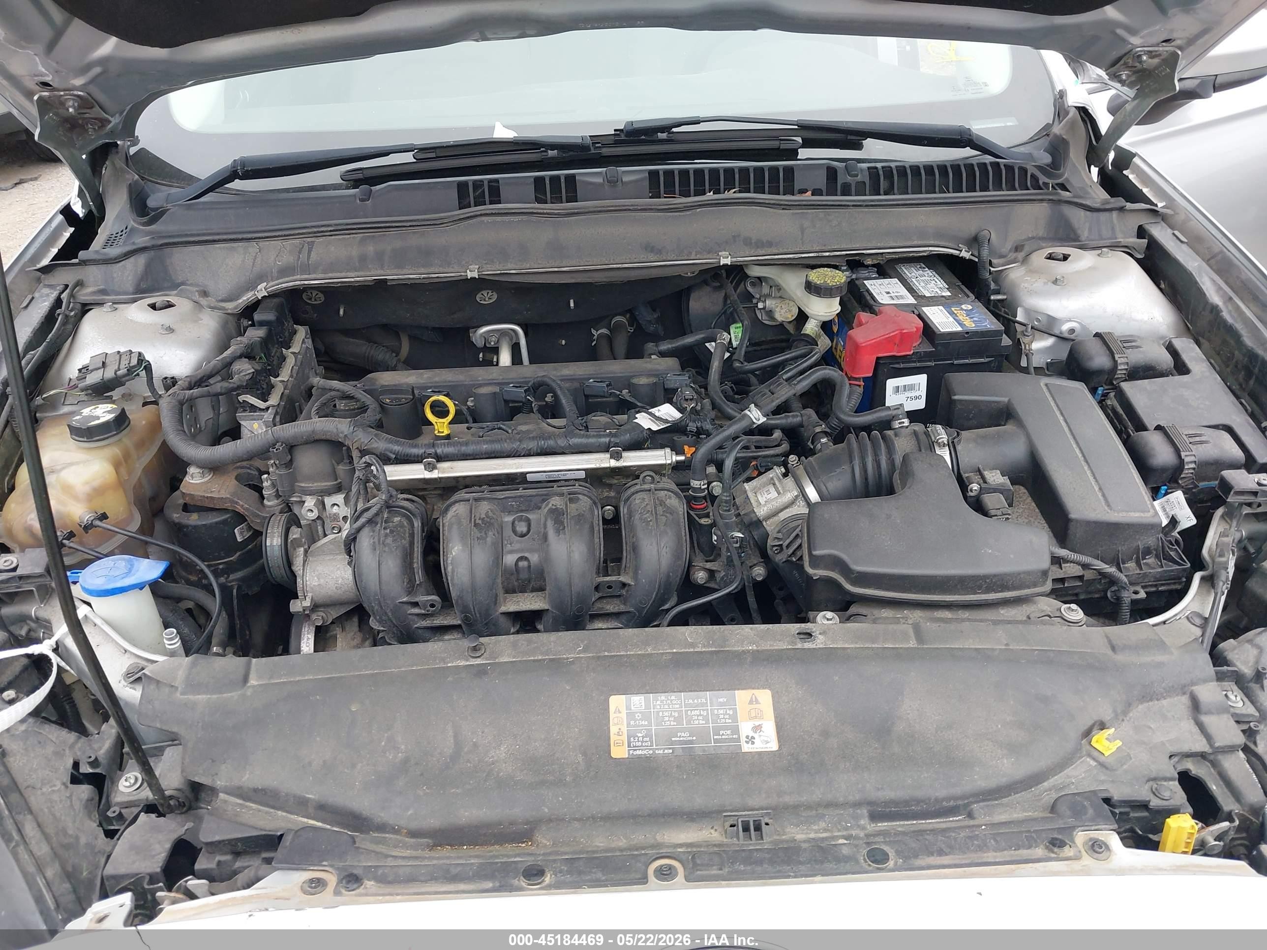 2014 Ford Fusion S Silver vin: 3FA6P0G7XER363315