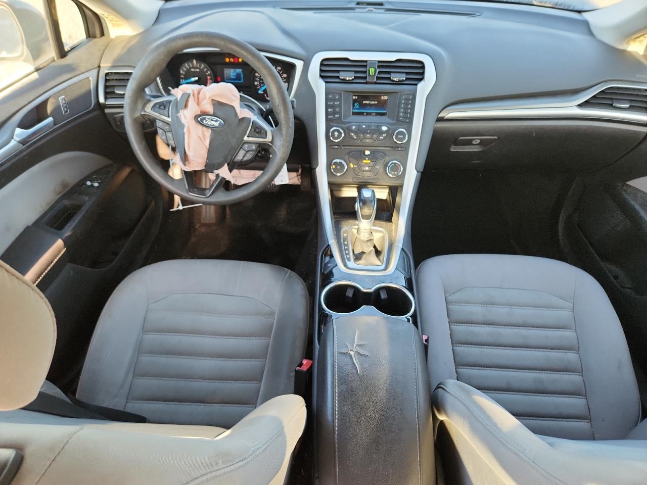 2015 Ford Fusion S Gray vin: 3FA6P0G7XFR117561