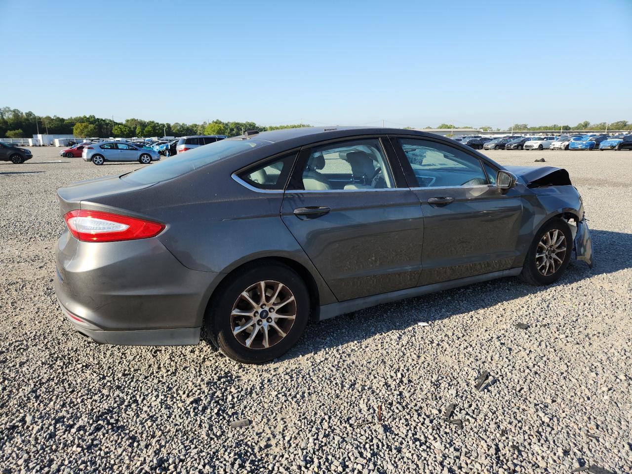 2015 Ford Fusion S Gray vin: 3FA6P0G7XFR117561