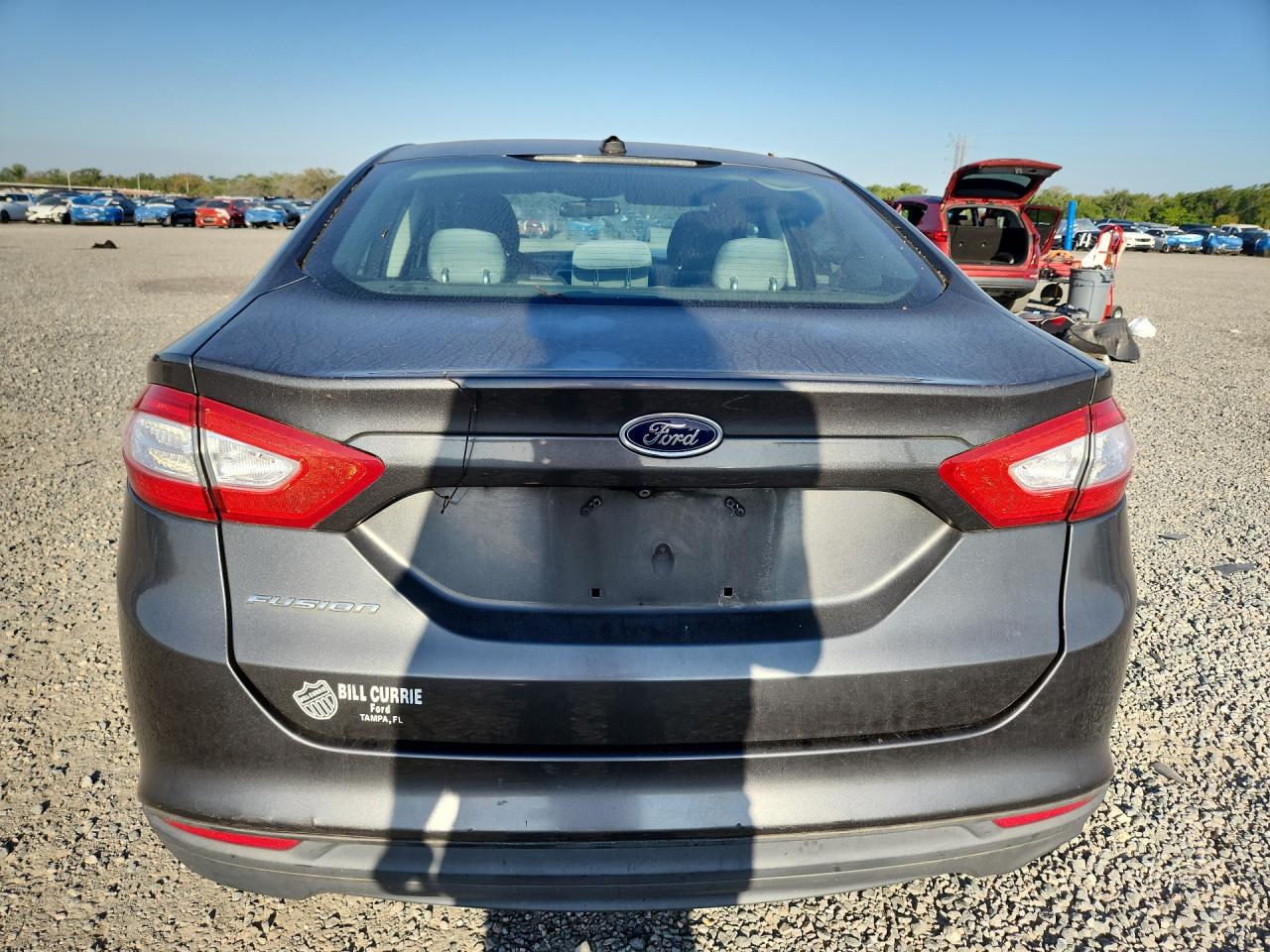 2015 Ford Fusion S Gray vin: 3FA6P0G7XFR117561
