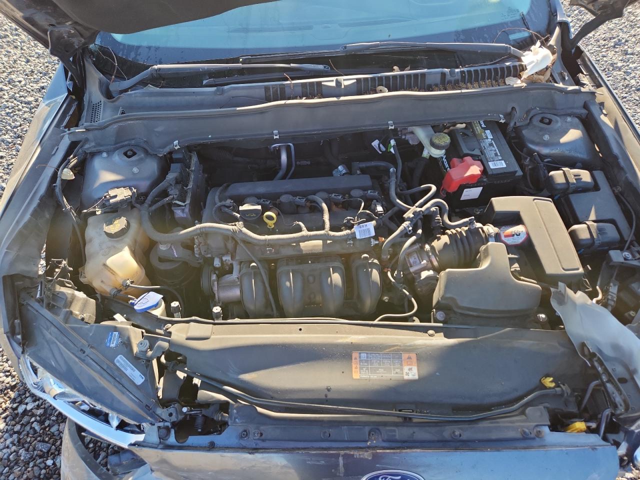 2015 Ford Fusion S Gray vin: 3FA6P0G7XFR117561