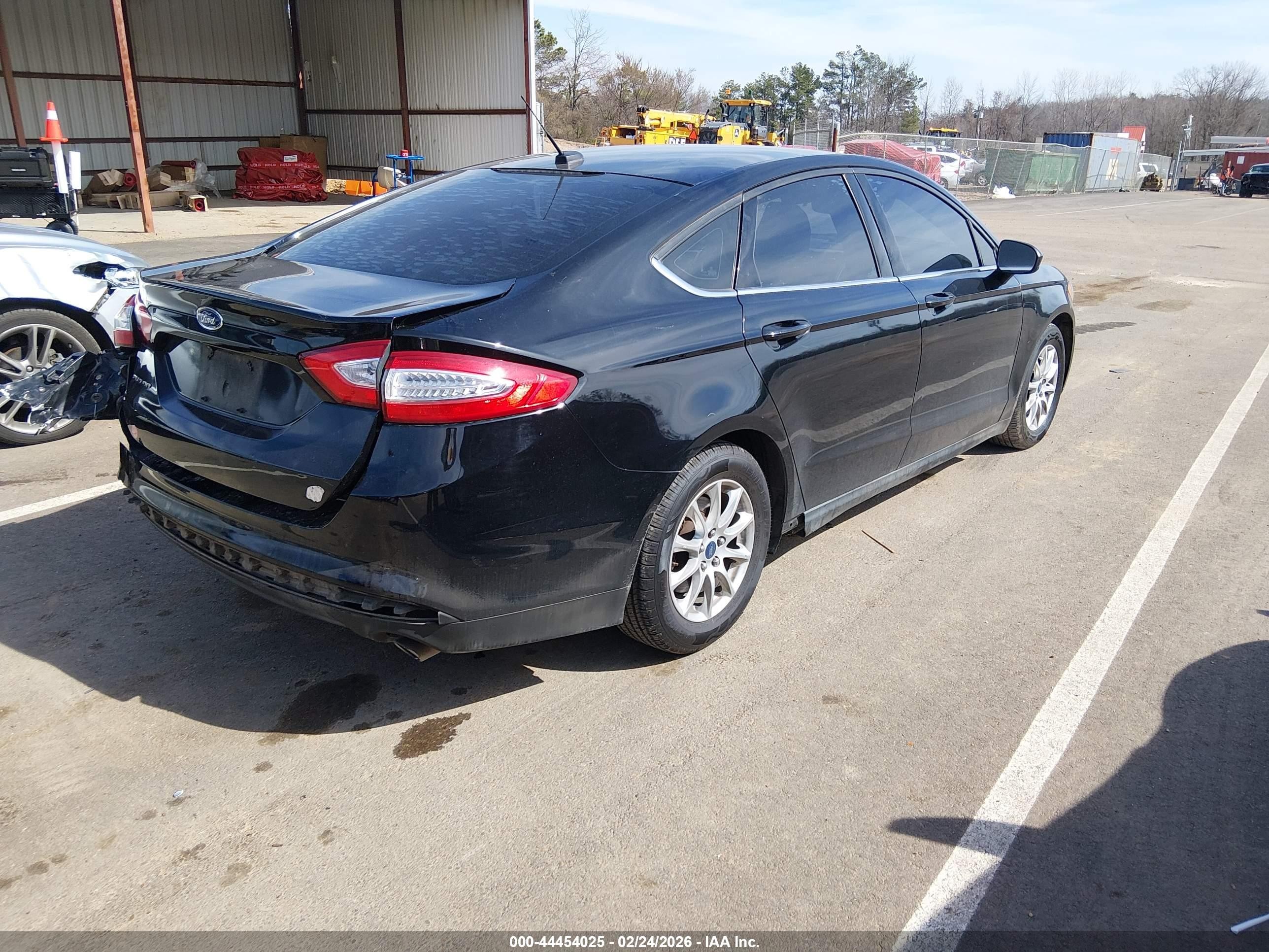 2016 Ford Fusion S Black vin: 3FA6P0G7XGR376276