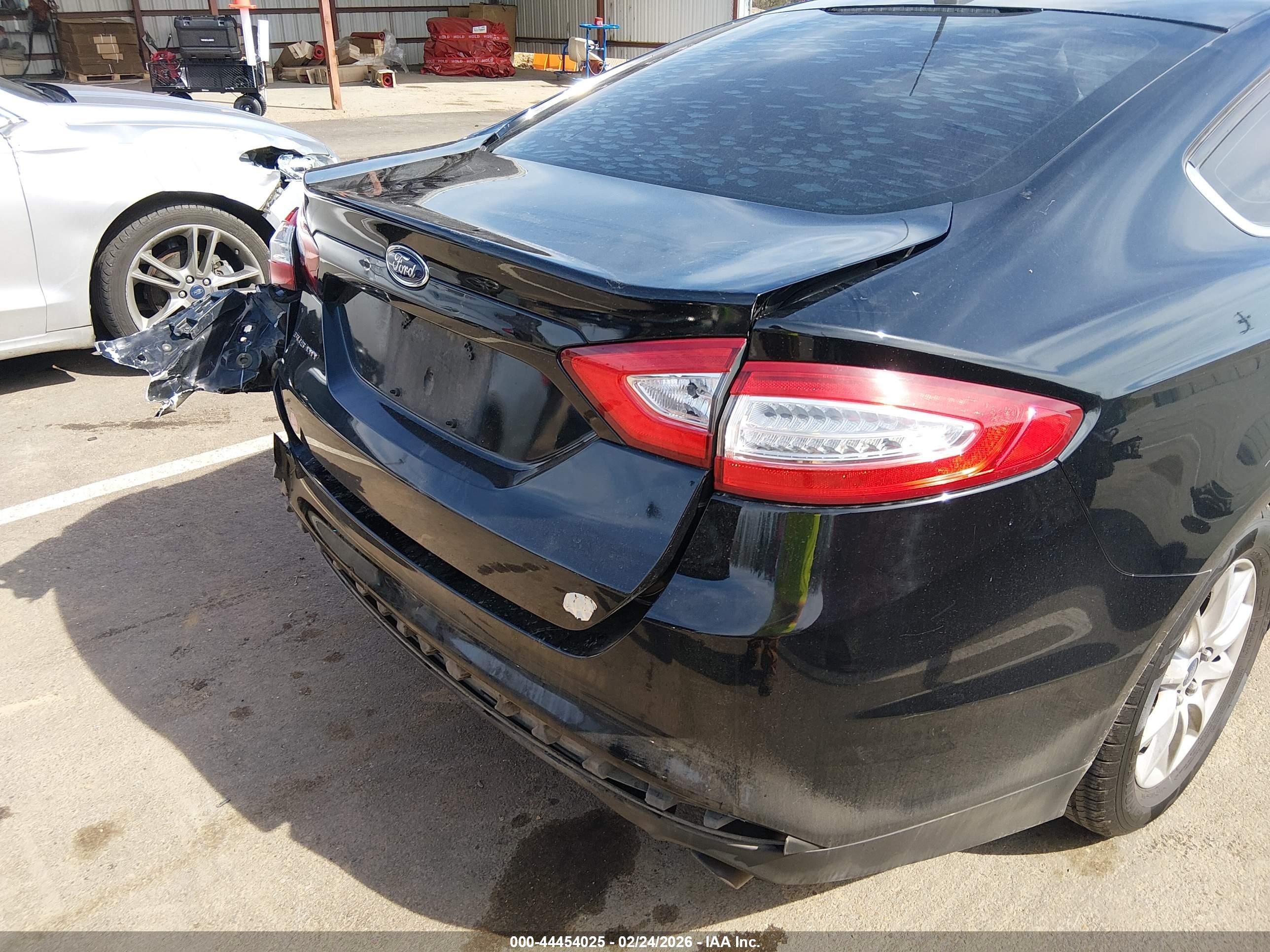 2016 Ford Fusion S Black vin: 3FA6P0G7XGR376276