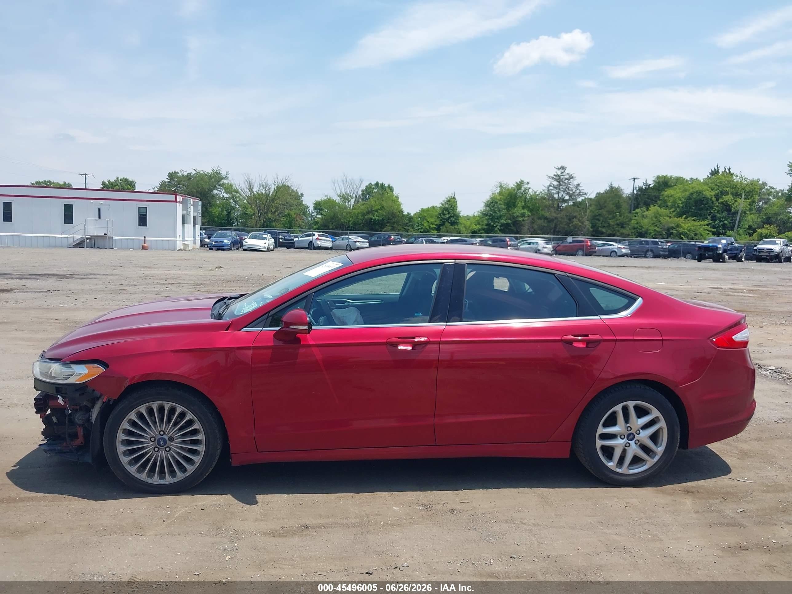 2013 Ford Fusion Se Red vin: 3FA6P0H70DR139404
